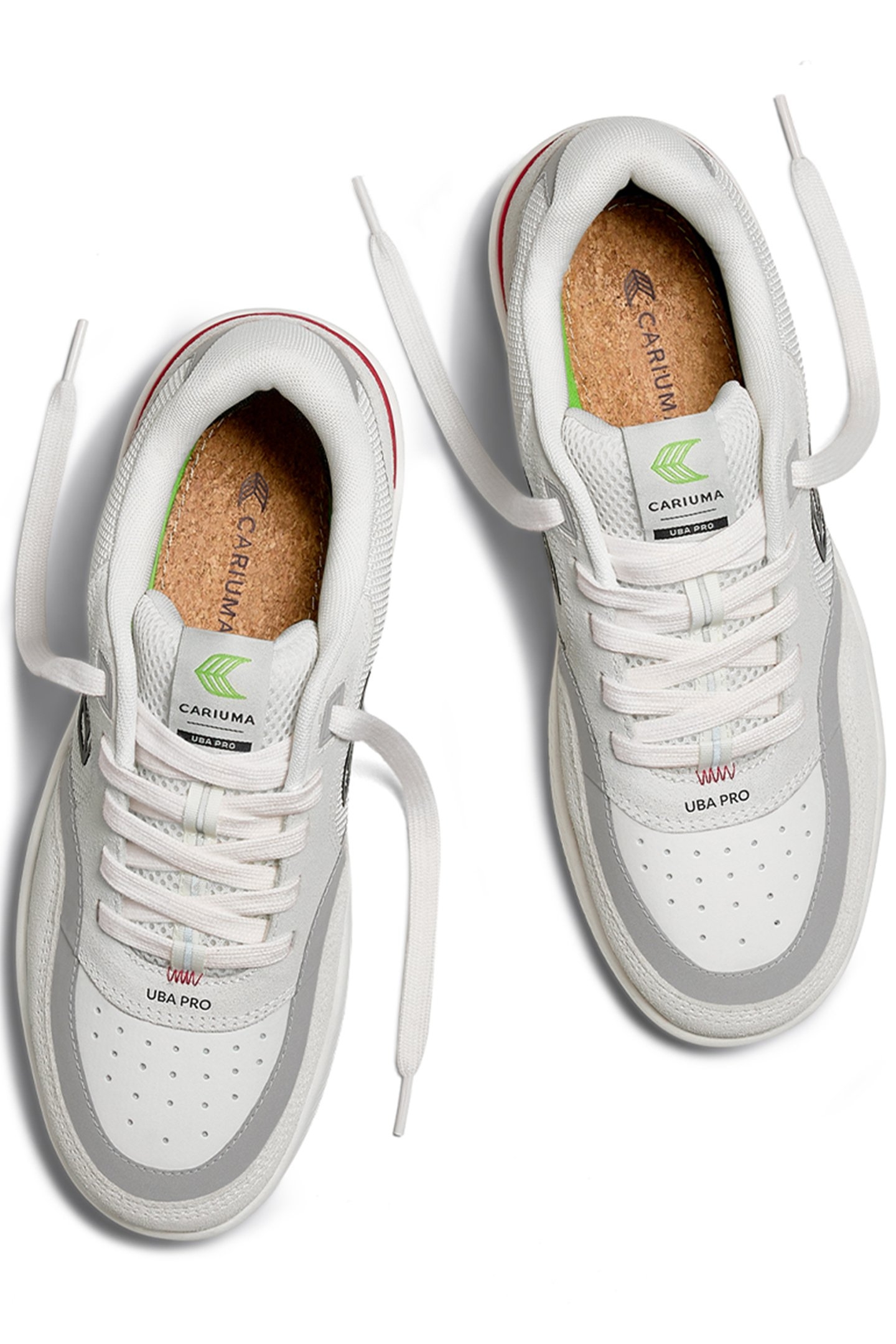 UBA PRO SMOKE WHITE SUEDE OFF-WHITE MESH BLACK LOGO RED SNEA 3