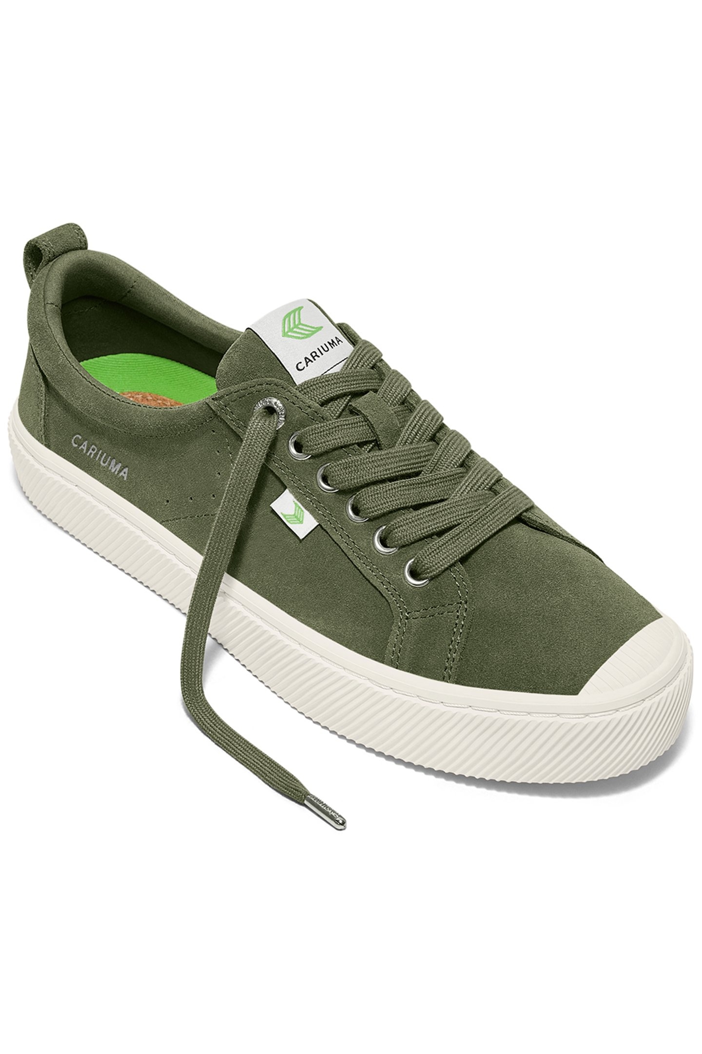 OCA LOW BRONZE GREEN SUEDE SNEAKER 2
