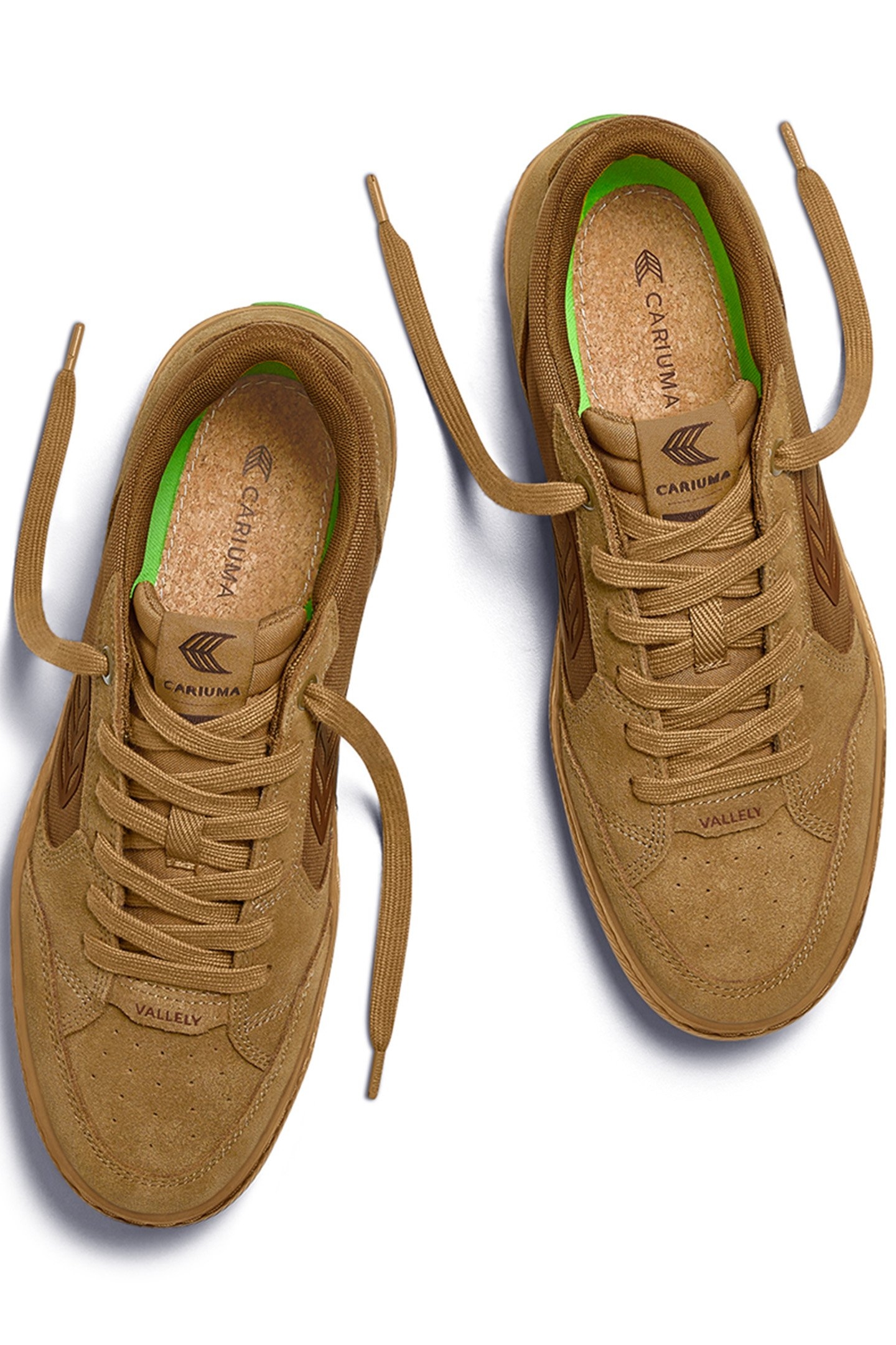 VALLELY PRO GUM CAMEL SUEDE AND CORDURA DARK CAMEL LOGO SNEA 3