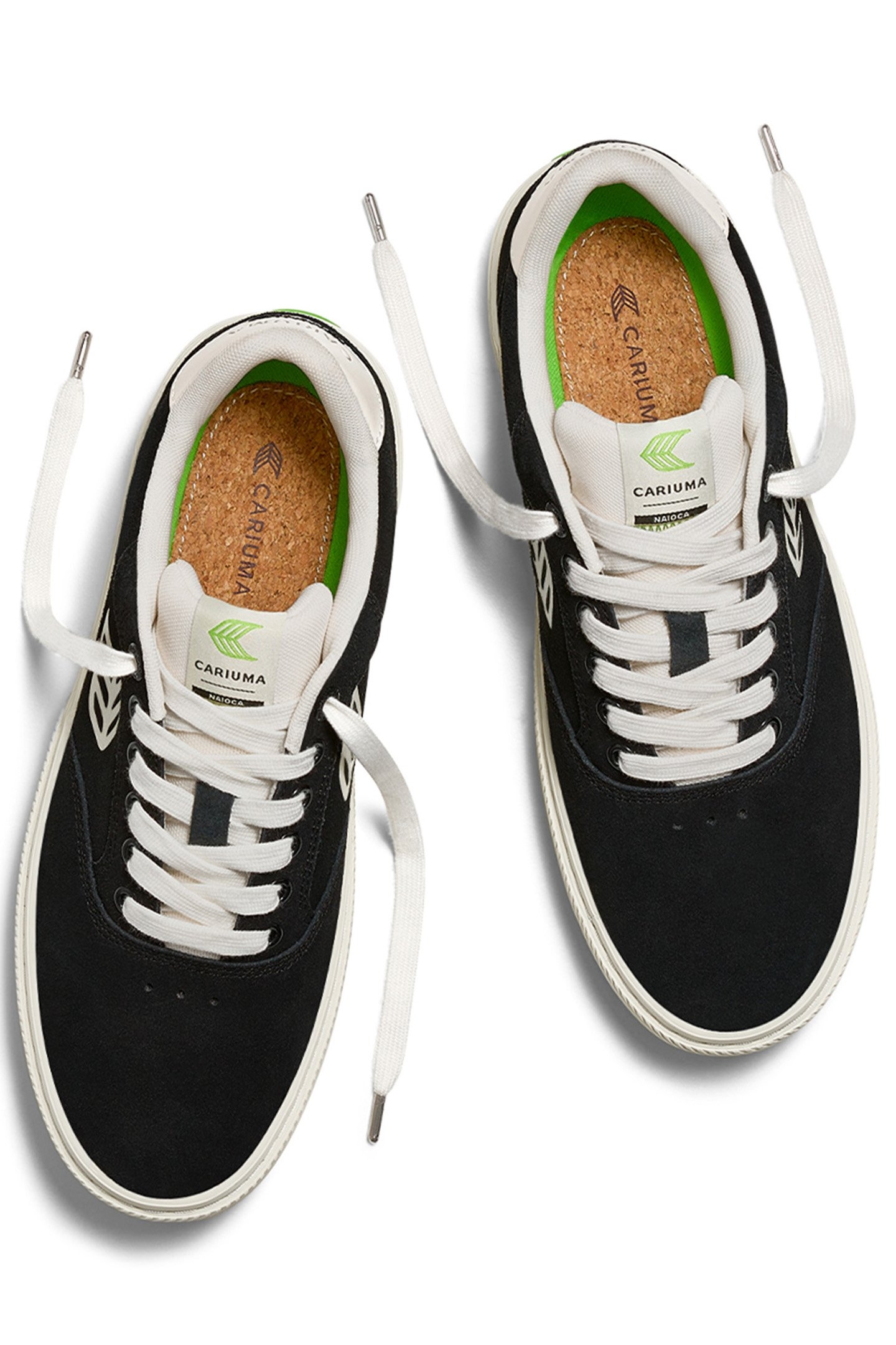 NAIOCA BLACK SUEDE IVORY LOGO SNEAKER 3