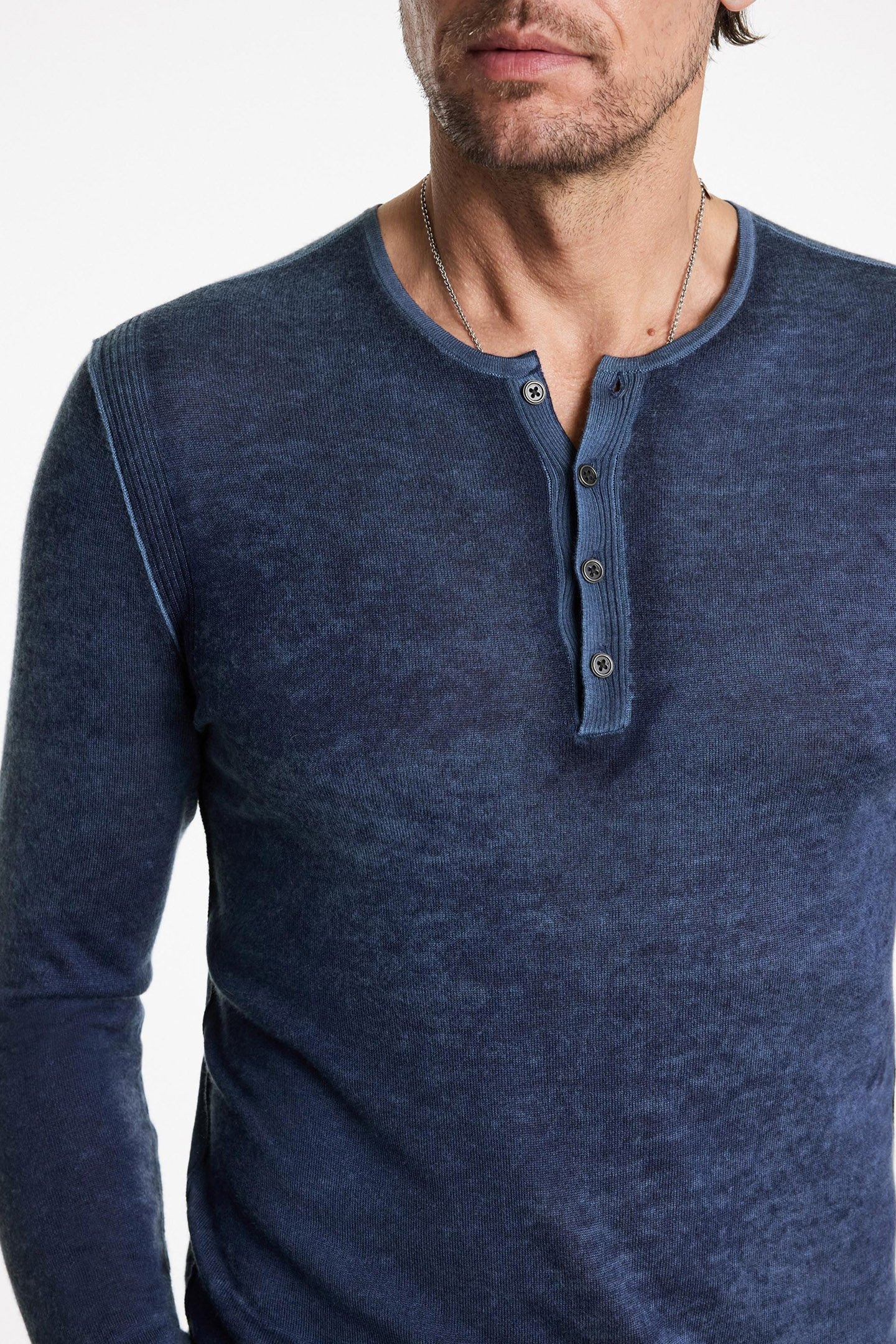 CHRISTIE REVERSE PRINTED HENLEY NAVY 3