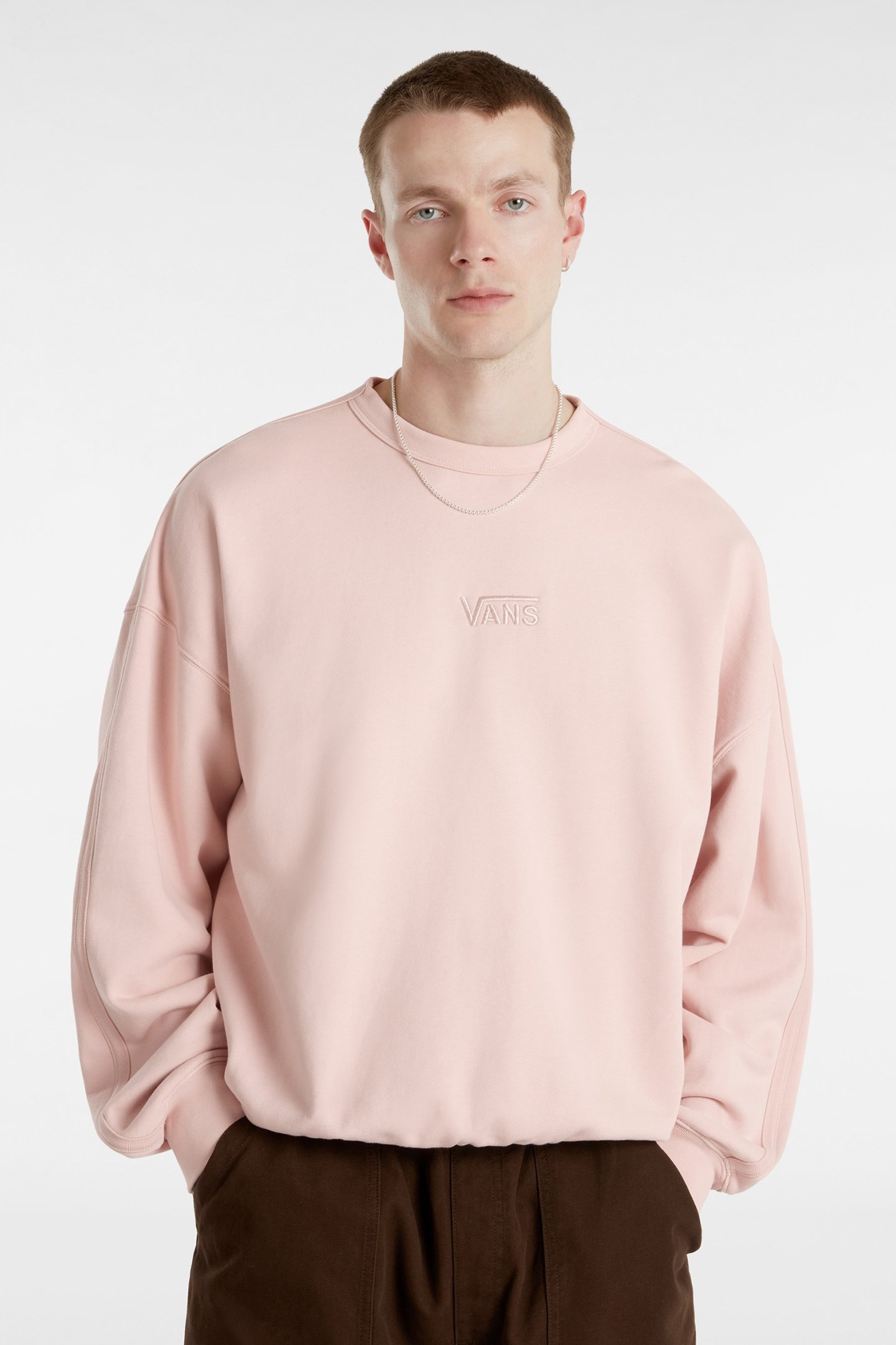 LX PREMIUM CREW FLEECE ROSE SMOKE 1