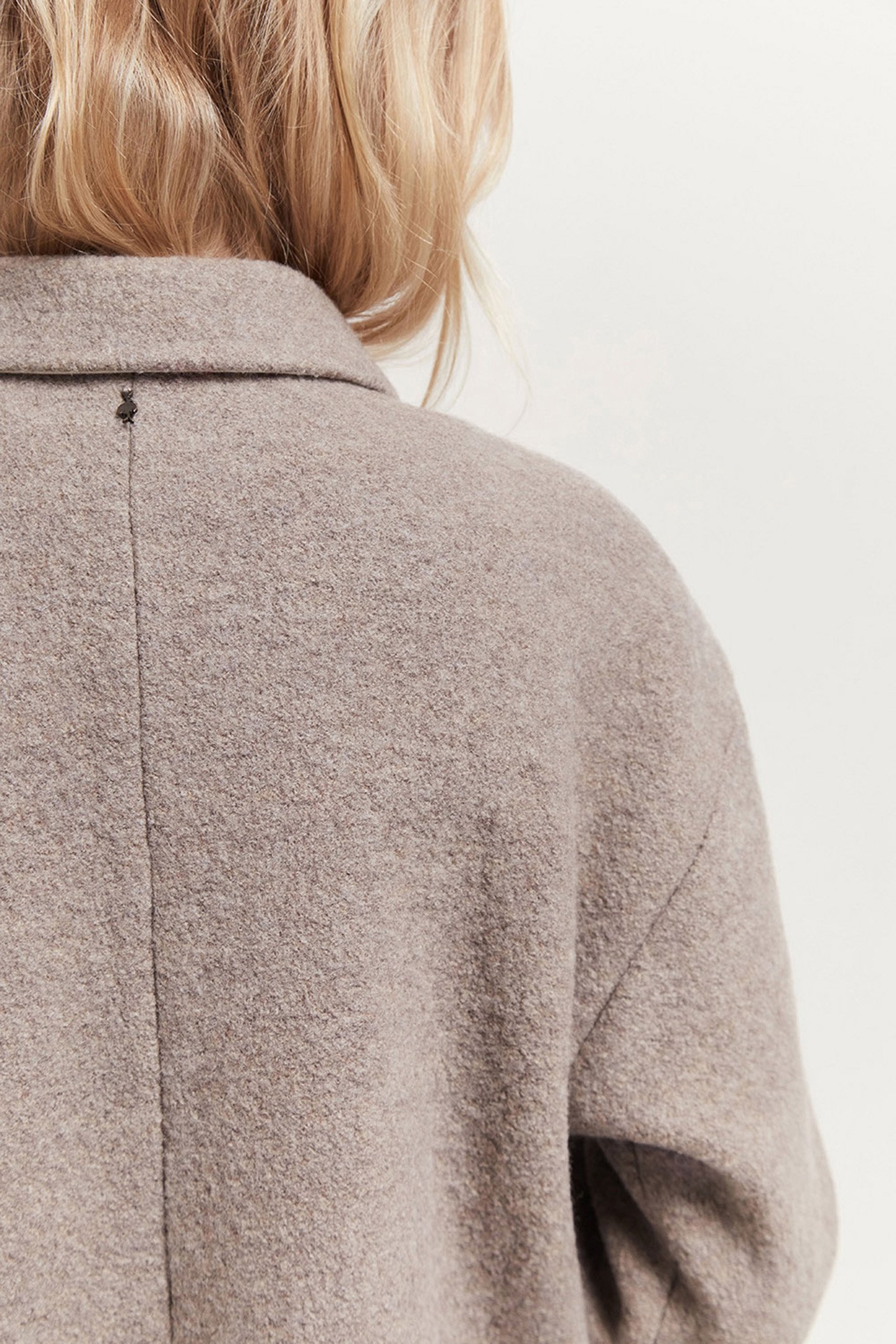 DANNY - MID-LENGTH SAND COAT IN BOILED WOOL 6