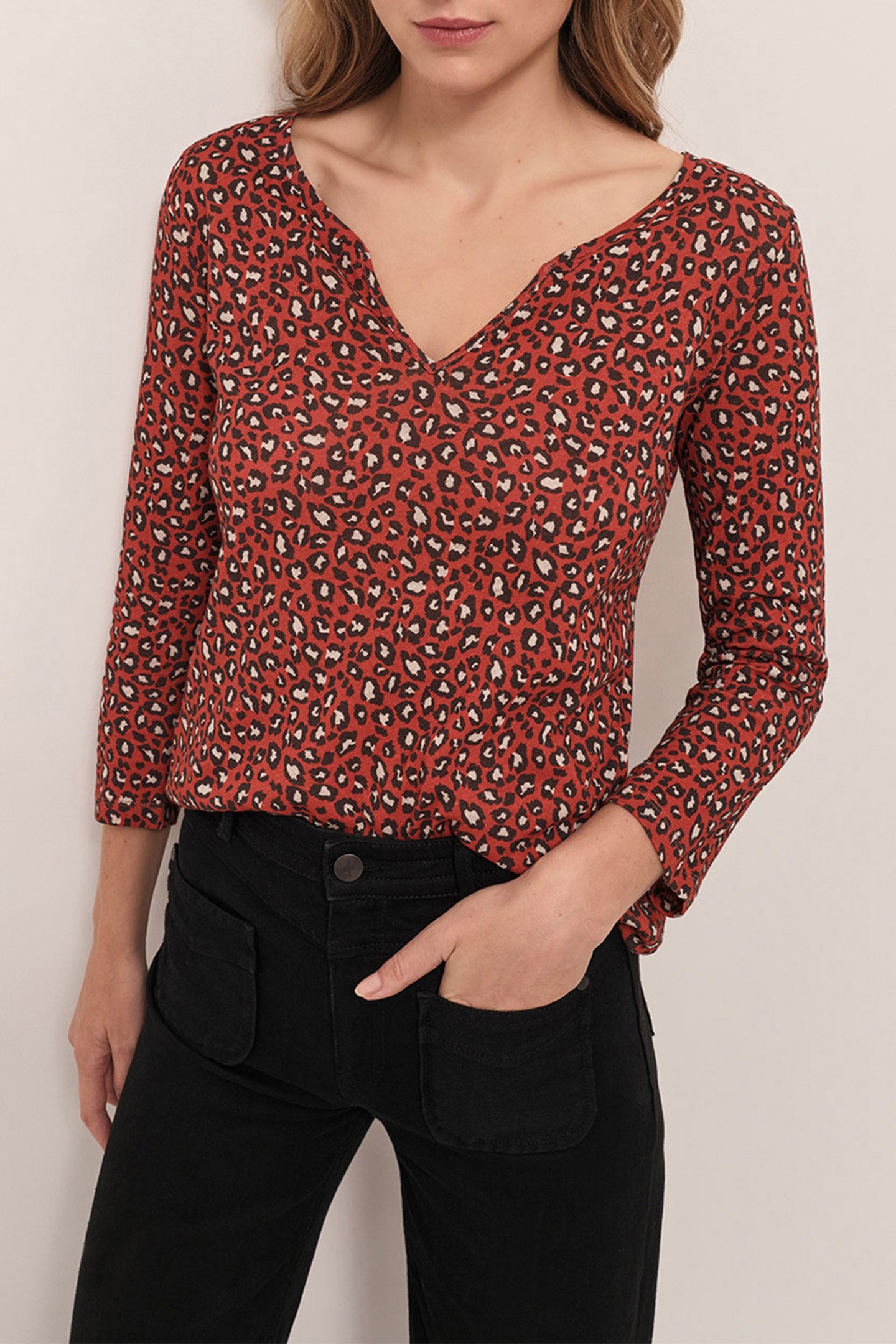 MAGNETIC - PUMPKIN T-SHIRT WITH WINTER SAFARI PRINT 1