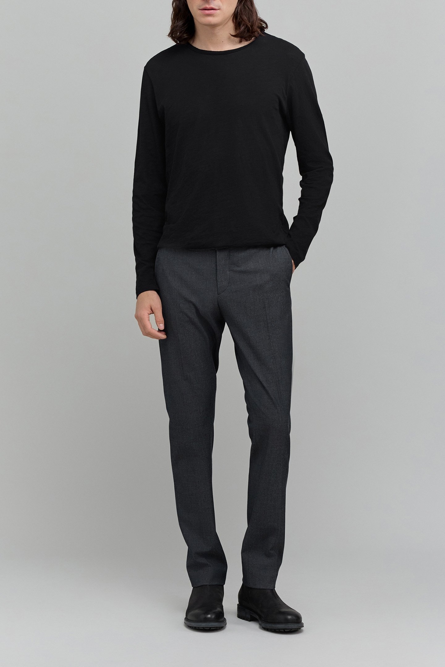 BLACK COTTON MODAL T.SHIRT 3