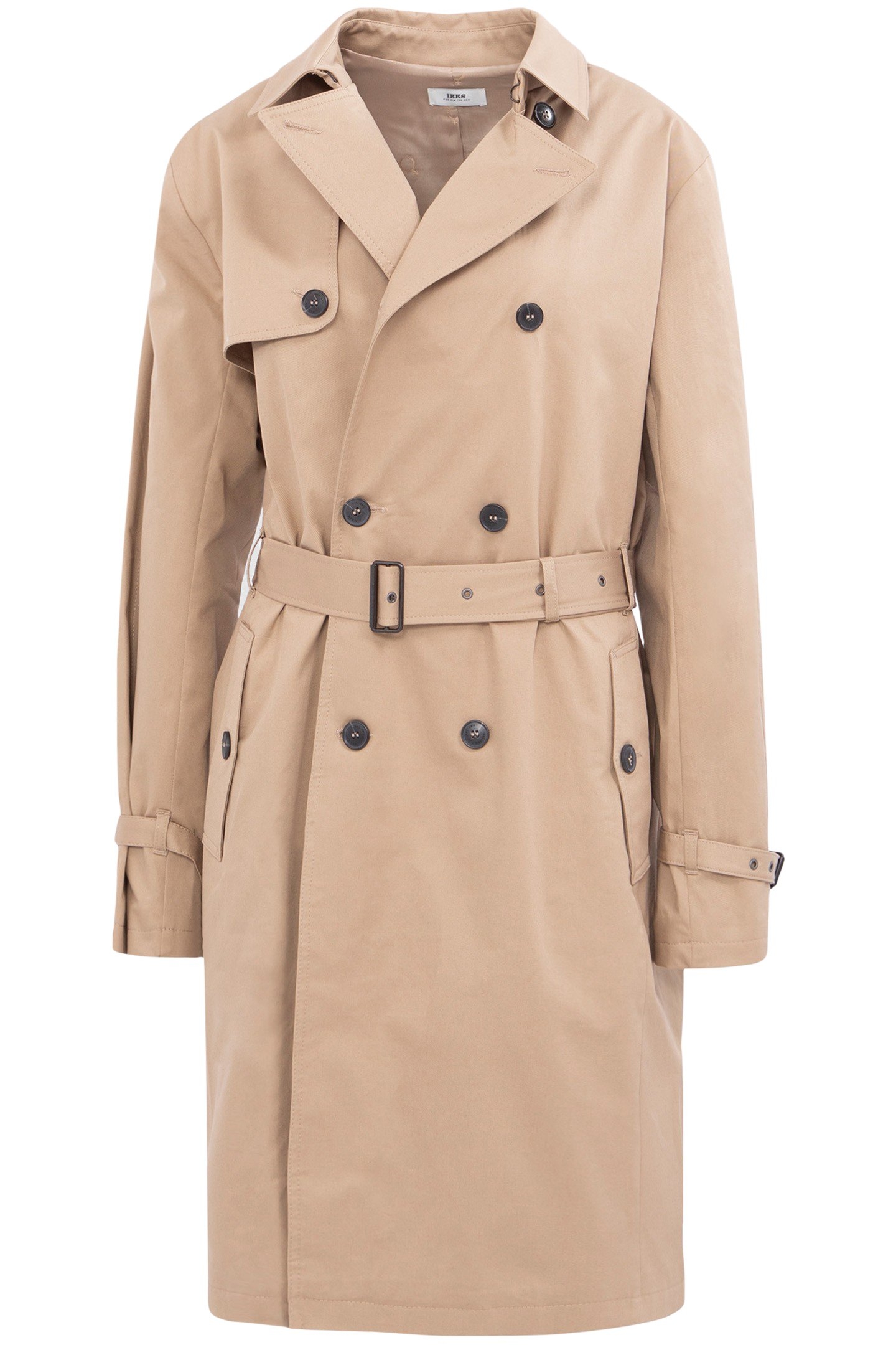 UNISEX BEIGE GENDER FREE TRENCH COAT 1