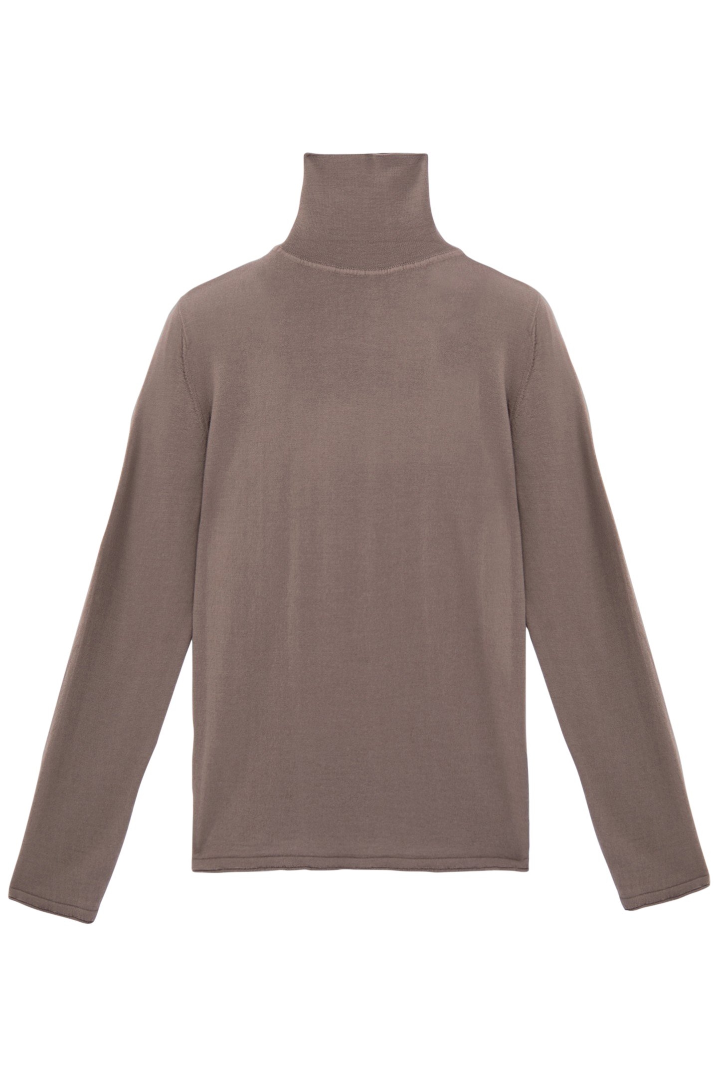 BROWN TURTLENECK KNIT SWEATER 4