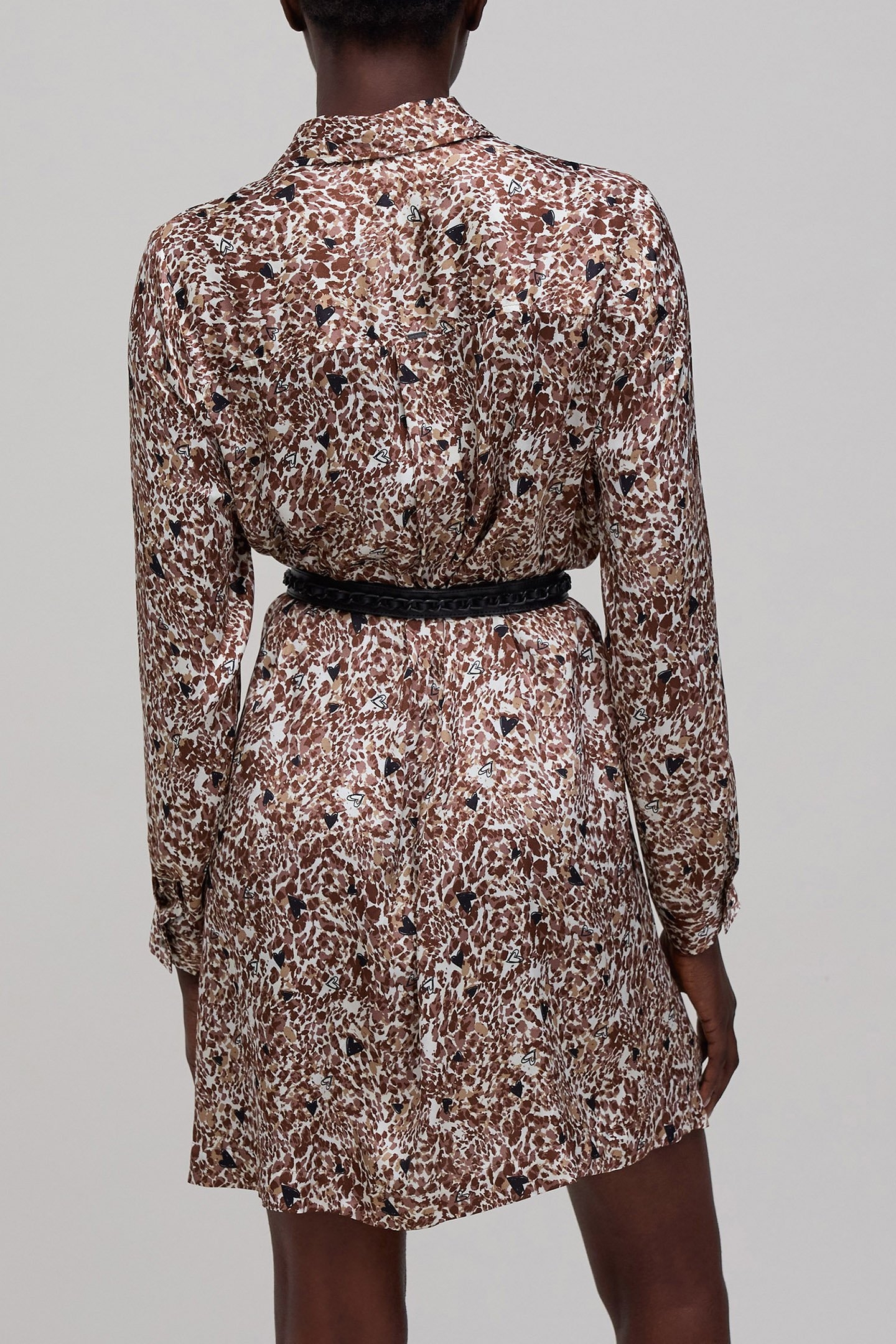 ECRU LENZING™ ECOVERO™ ANIMAL HEARTS DRESS 2