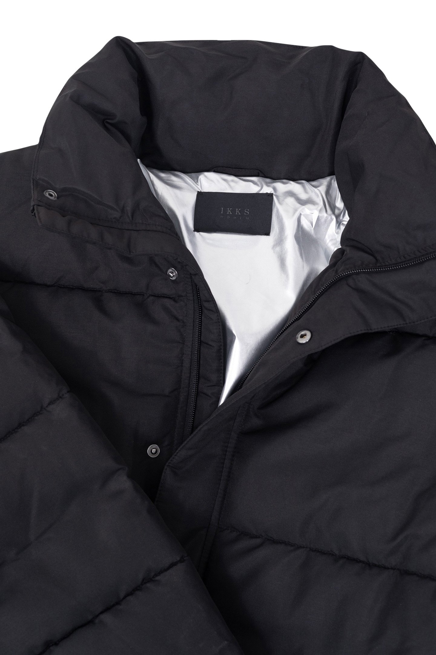 BLACK SATIN LOOSE-FIT JACKET 7