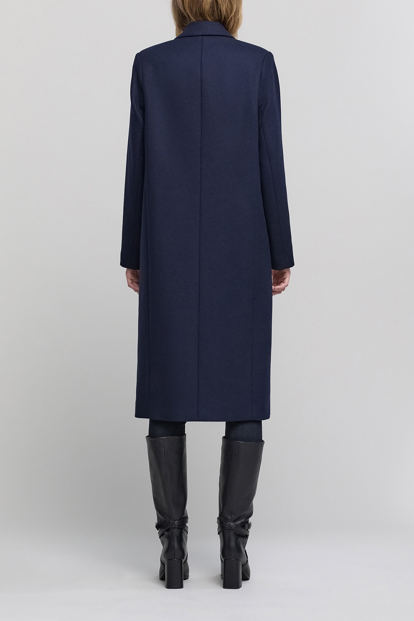 LONG NAVY PEA COAT 3