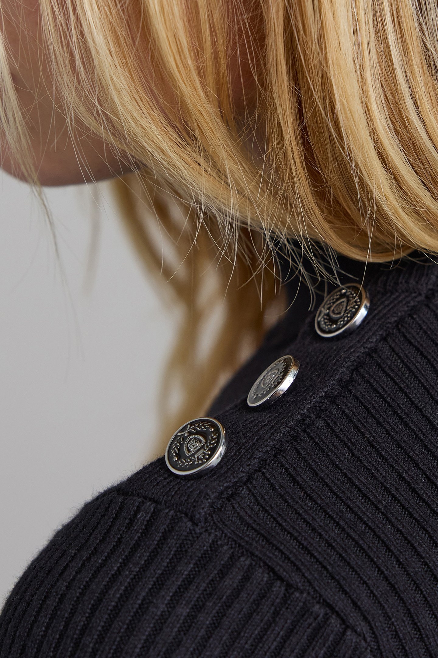 LONG BLACK RIBBED KNIT TUBE DRESS 6