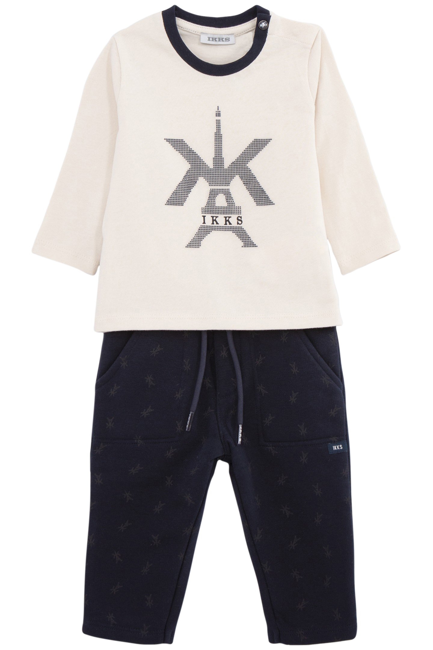 2-IN-1 BABY BOY EIFFEL TOWER T-SHIRT AND JOGGING SUIT SET 2