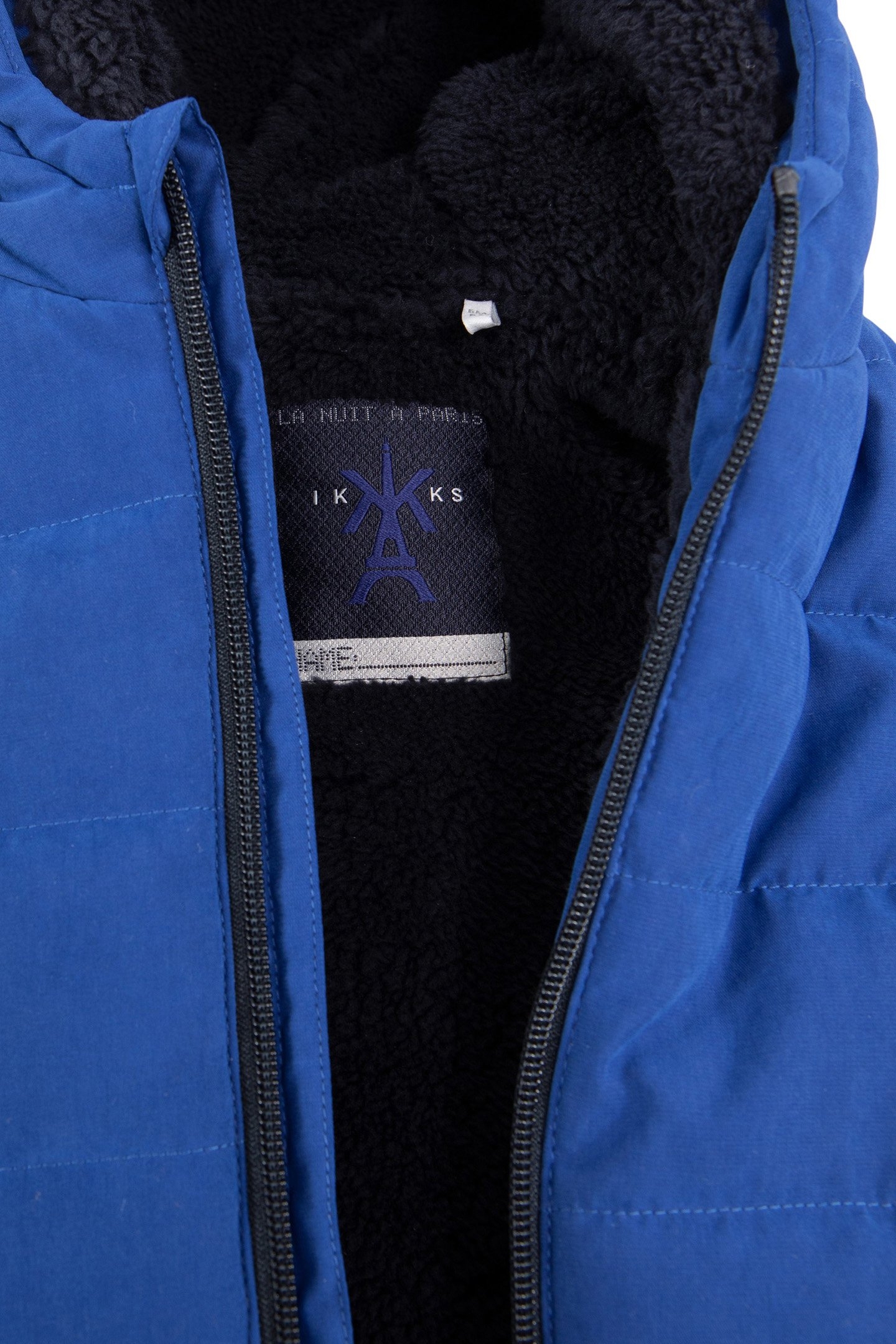 BABY BOY BLUE PADDED JACKET WITH METALLIC DETAILS 6