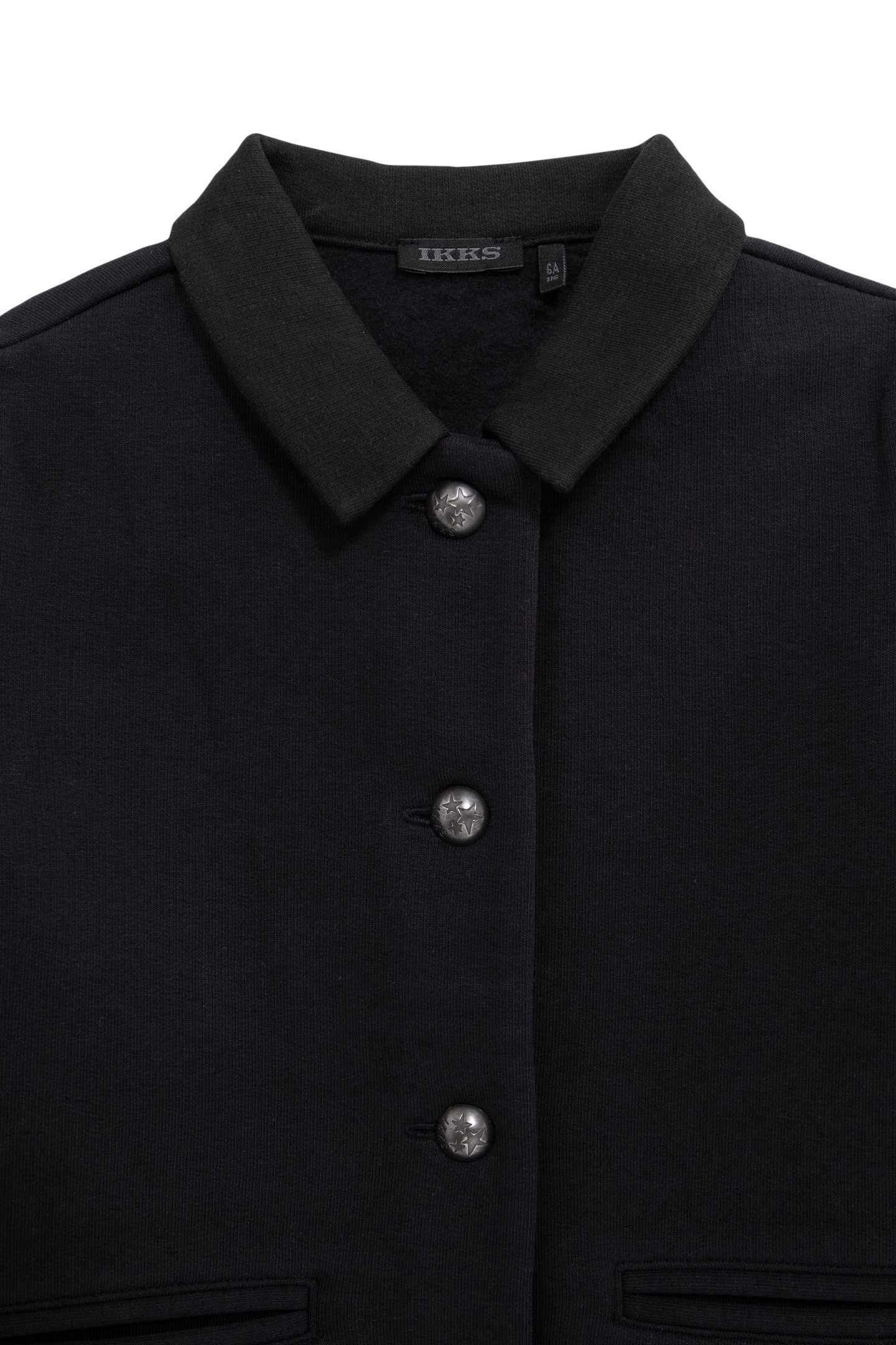 GIRL'S NAVY FLEECE BUTTON-DOWN CARDIGAN 3