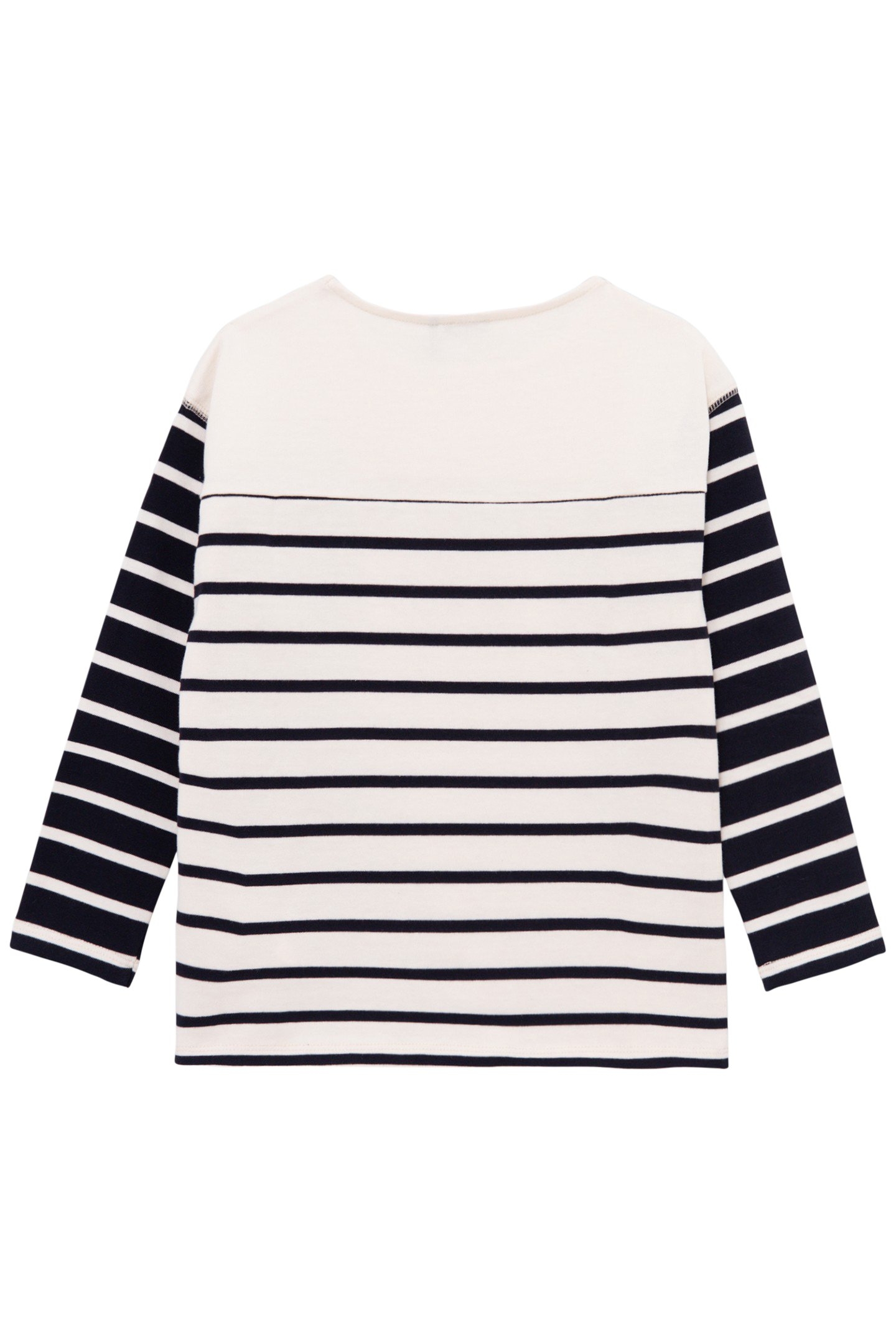 BOY'S ECRU SAILOR T-SHIRT WITH CONTRASTING SLEEVES 2