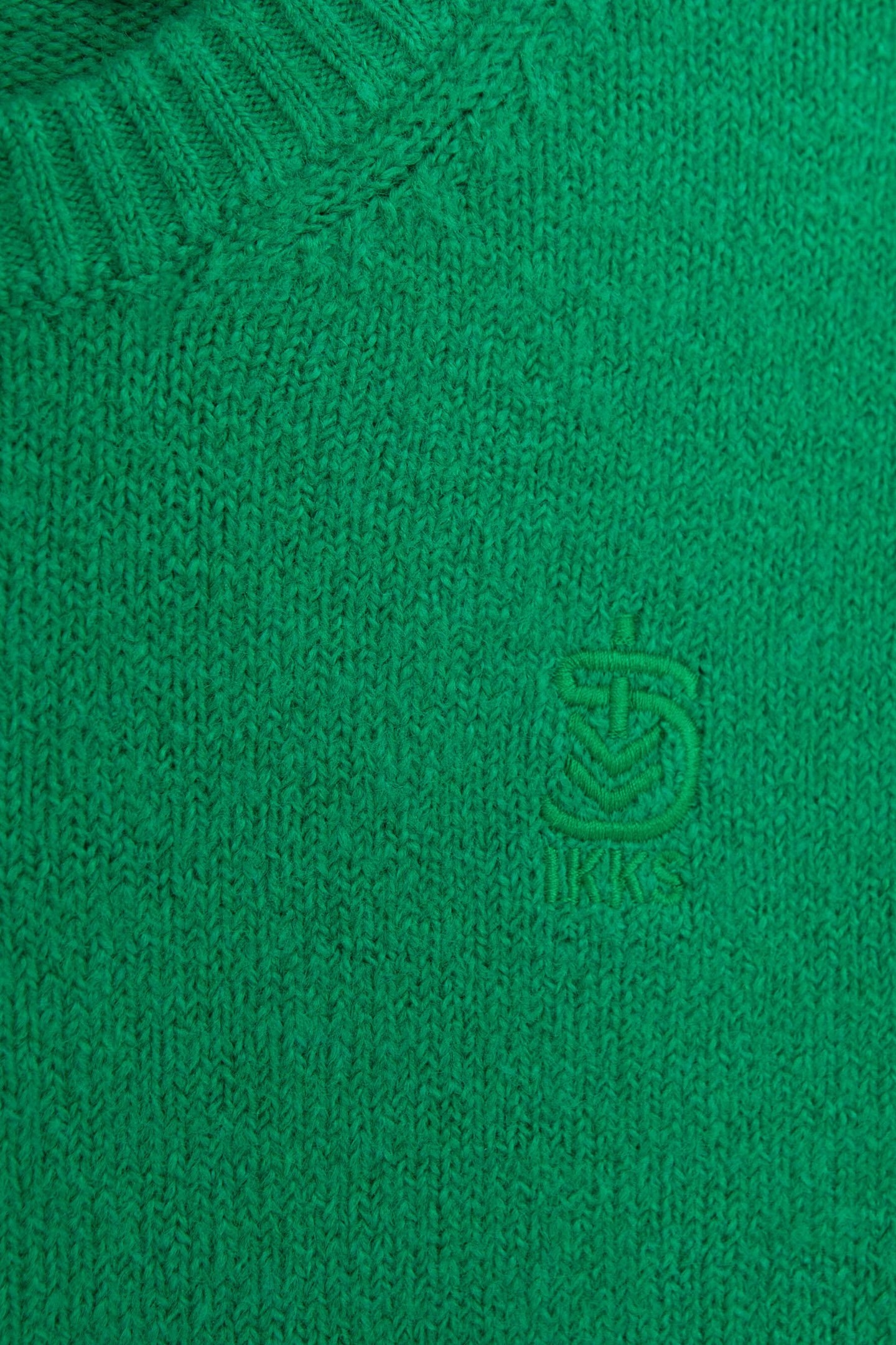 BOY'S GREEN FLUFFY KNIT SWEATER 6