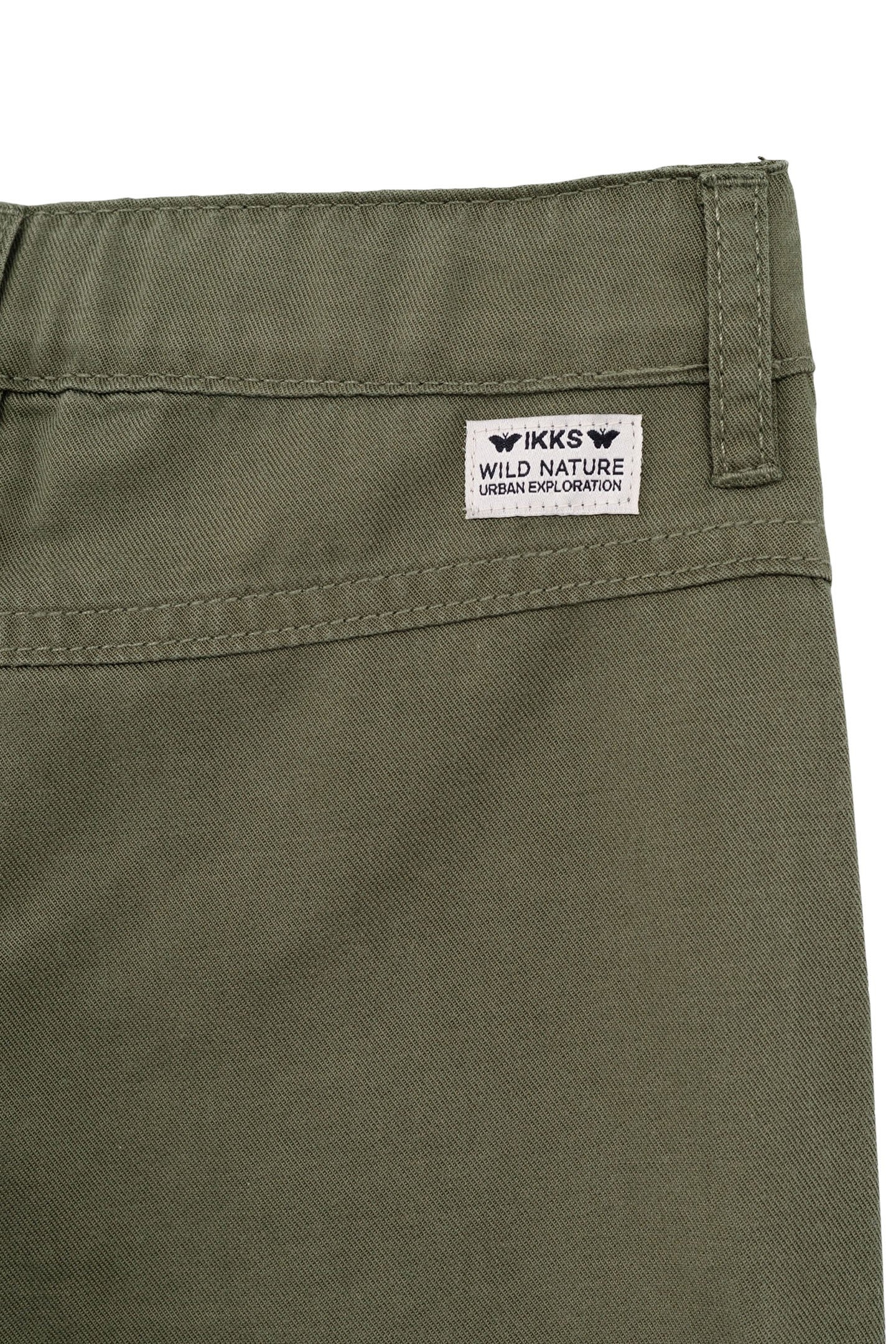 BATTLE PANTS KHAKI FANCY BRAID GIRL'S POCKET 4