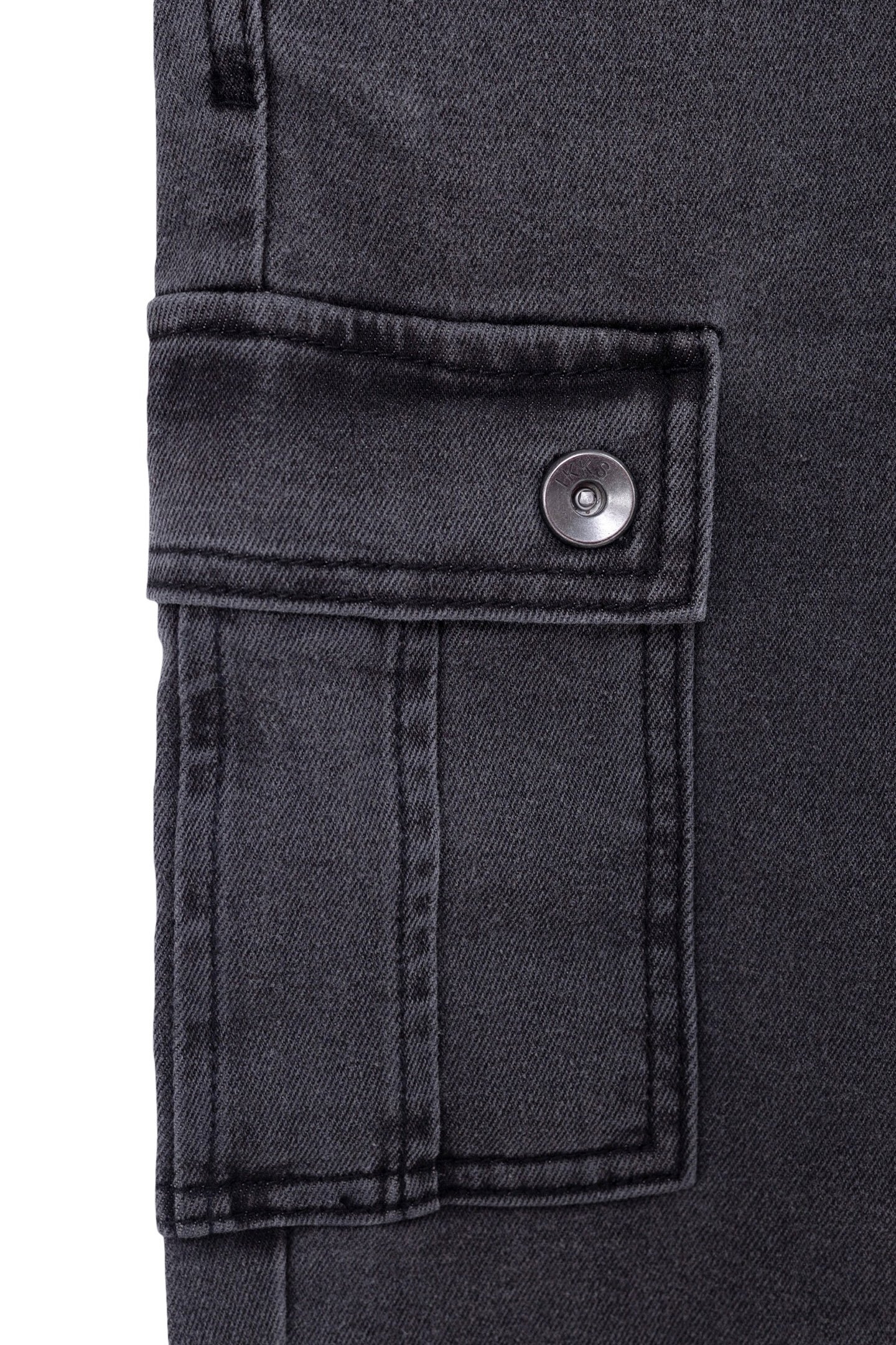 LOOSE GREY DENIM BATTLE SPIRIT JOGGERS FOR BOYS 5