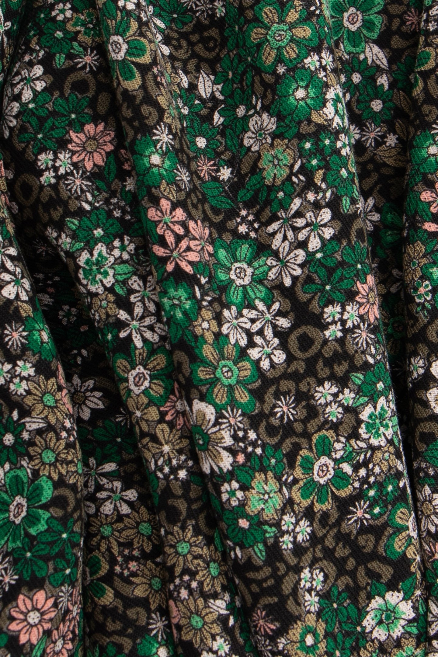 KHAKI DRESS LENZING™ ECOVERO™ LEOFLORAL PRINT GIRL 6