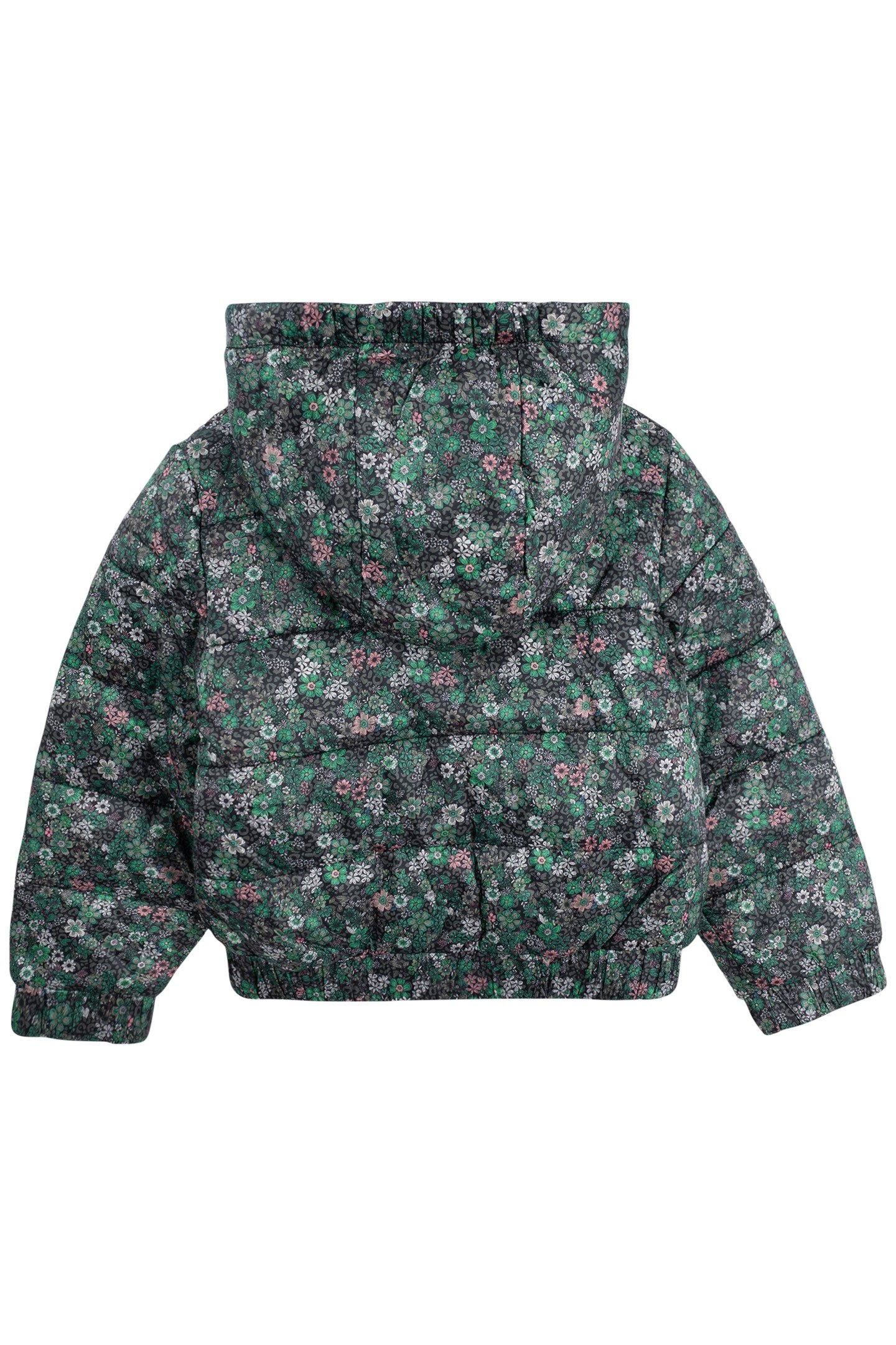 GIRL'S LEO-PRINT KHAKI PADDED JACKET 2