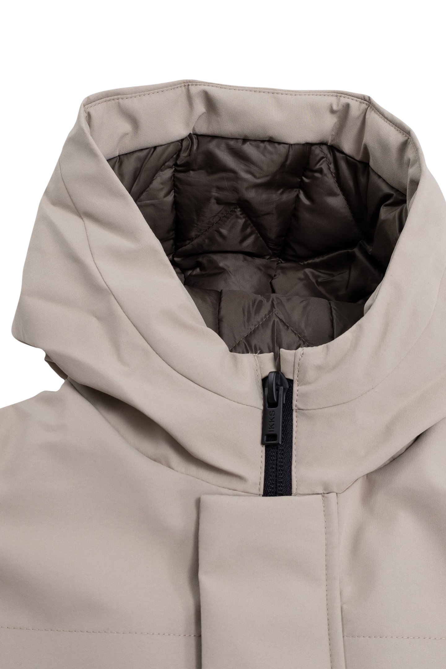 BOY'S RECYCLED BEIGE PARKA WITH MAGNETIC FASTENING 3