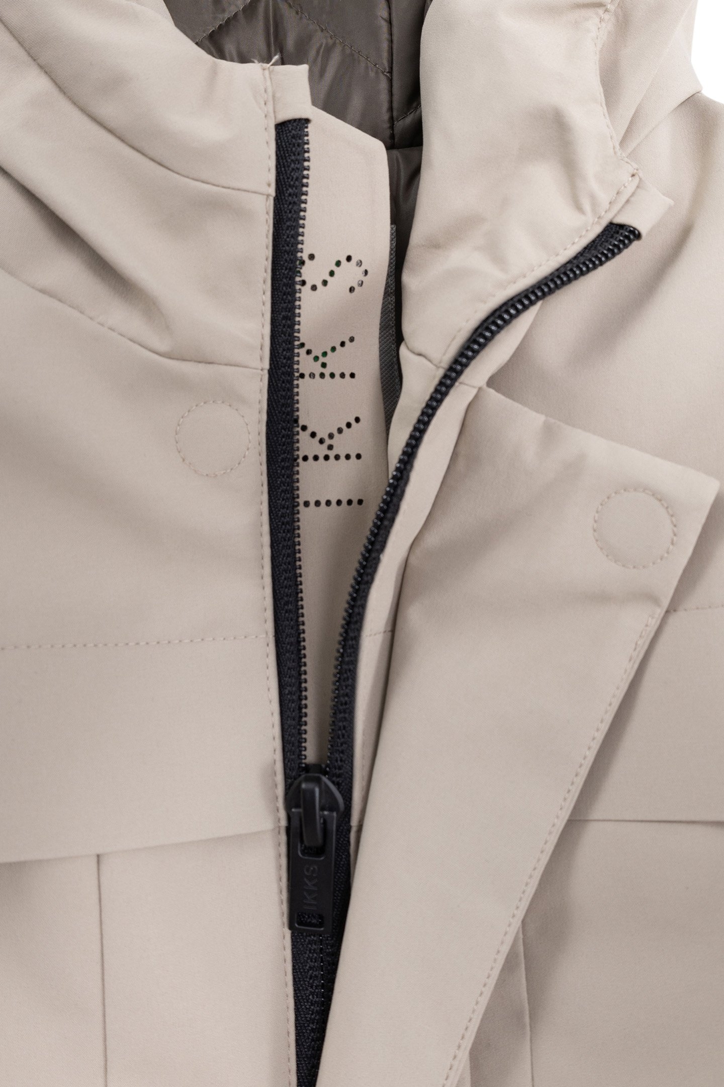 BOY'S RECYCLED BEIGE PARKA WITH MAGNETIC FASTENING 7