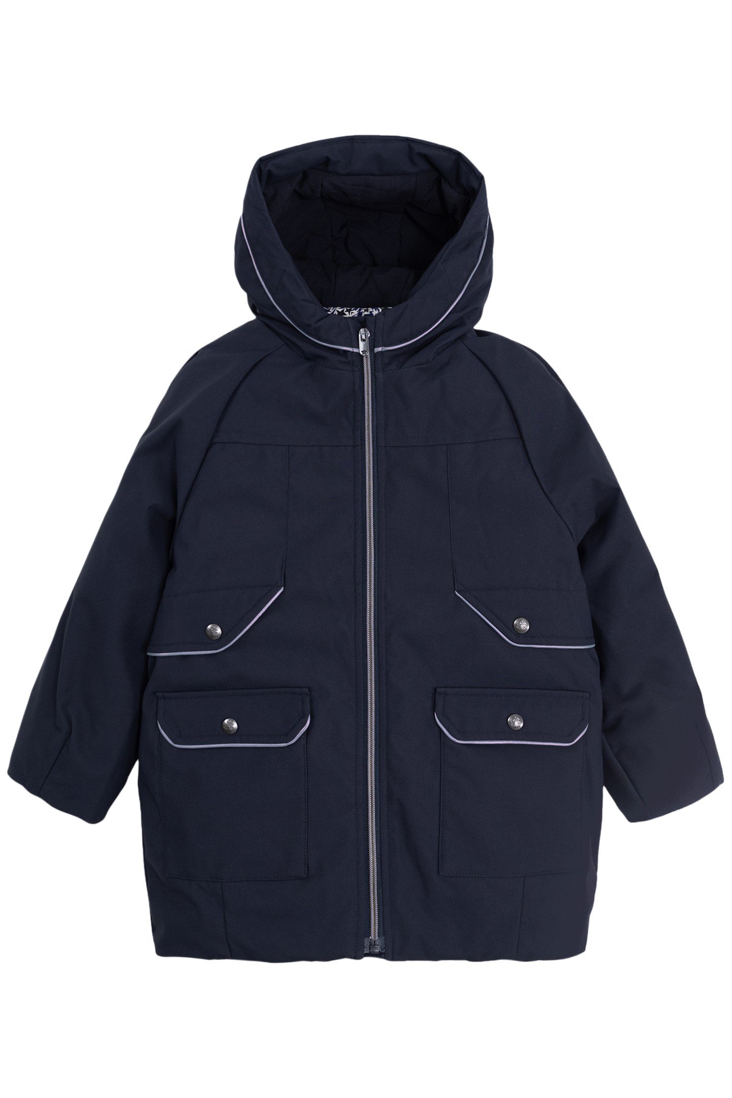 GIRL’S 2-IN-1 NAVY STARS AND LIGHTNING PARKA/PADDED JACKET 1