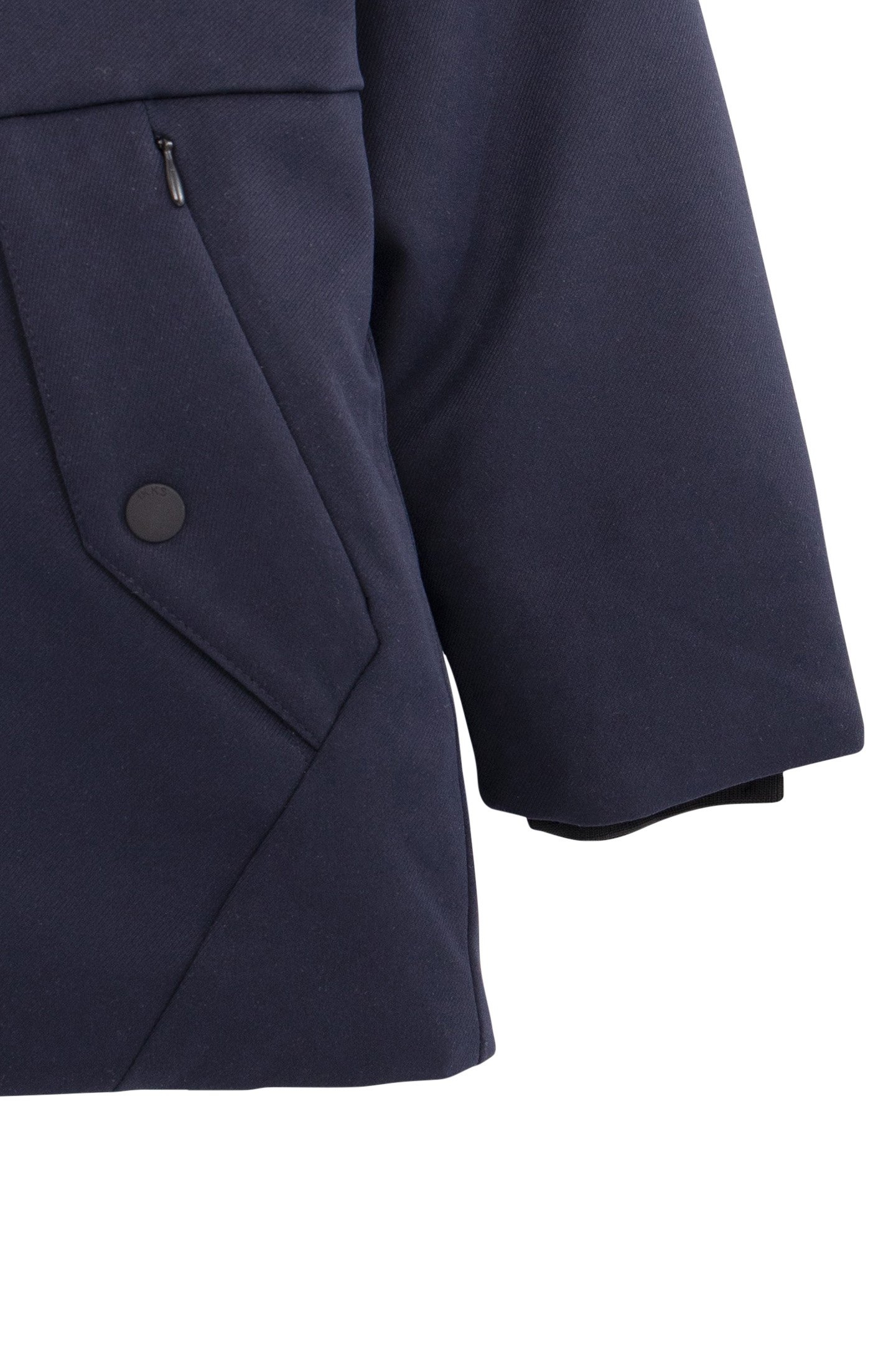 BOY'S 2-IN-1 NAVY JACQUARD PARKA JACKET 6