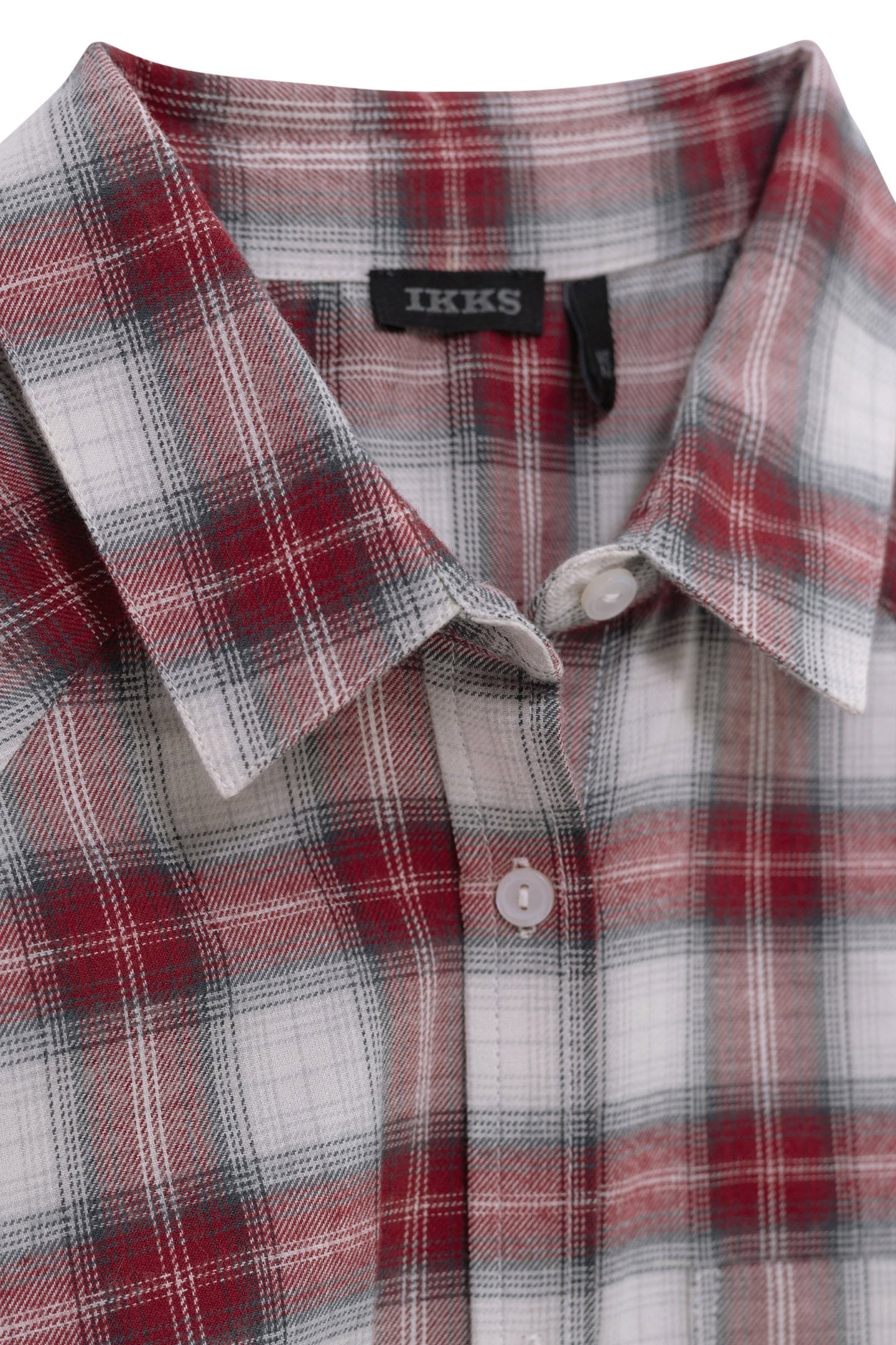 GIRL'S BURGUNDY PLAID SHIRT 5