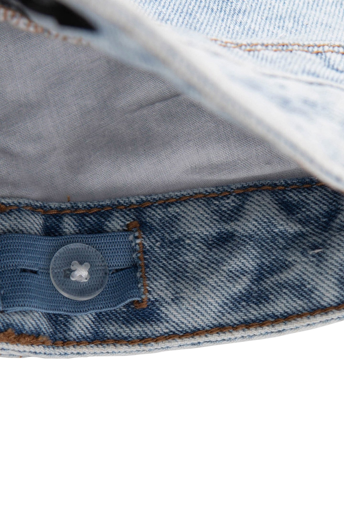 GIRL'S BALLOON BLUE WATERLESS JEANS WITH MULTI-STUD DESIGN 6