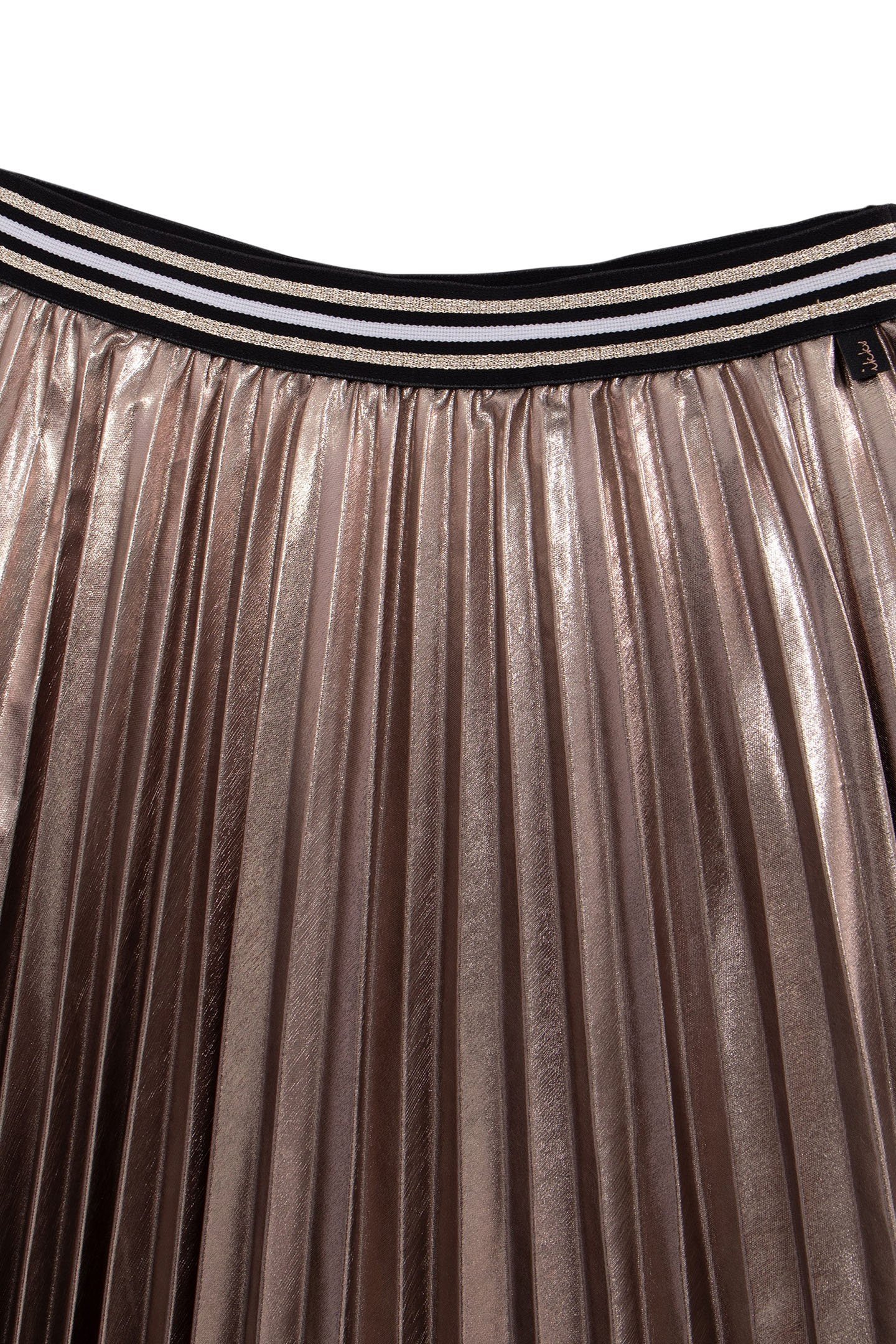 GIRL'S ASYMMETRICAL PLEATED GOLD MIDI SKIRT 3