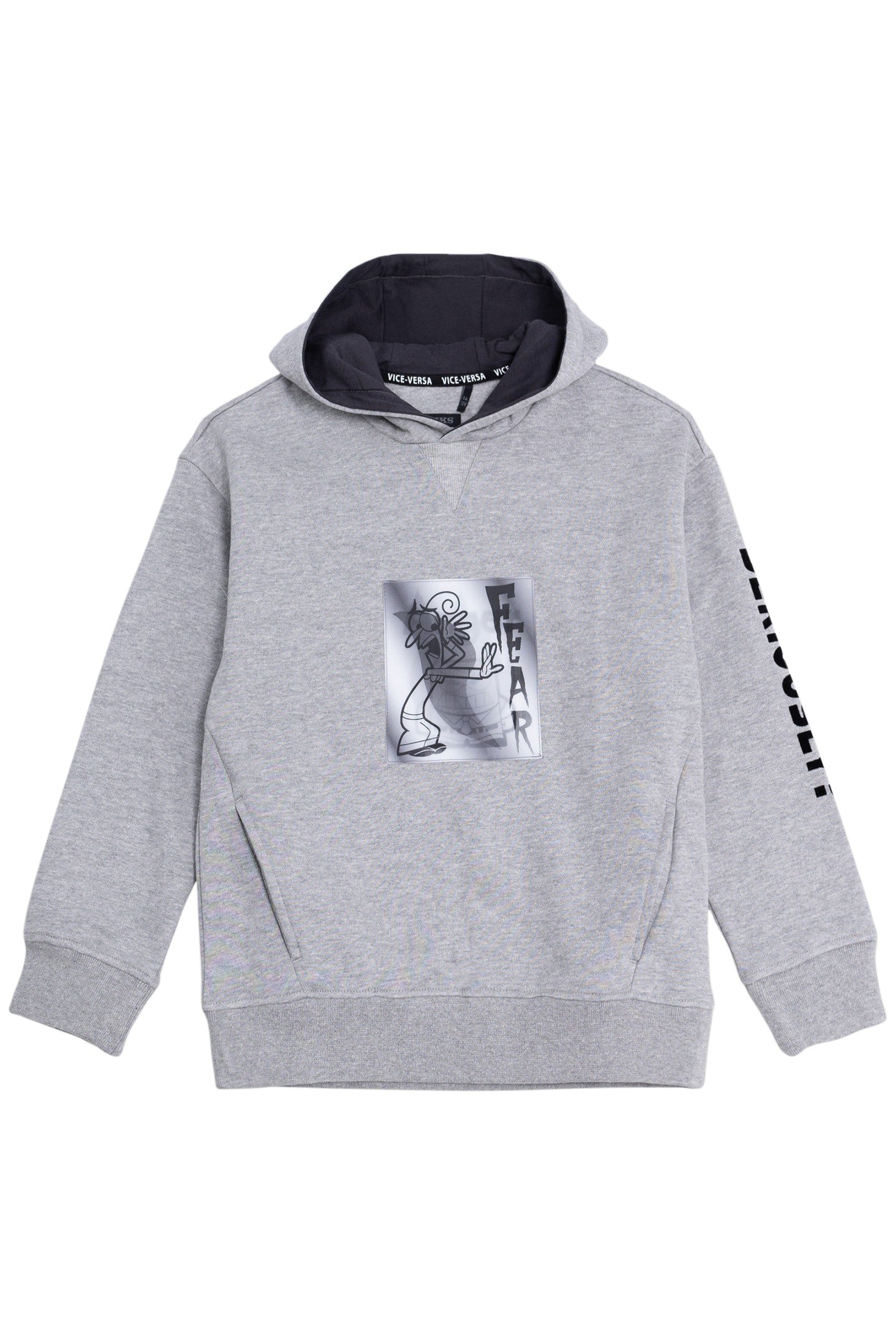 VICE-VERSA BOY'S VISUAL GREY LENTICULAR SWEATSHIRT 1