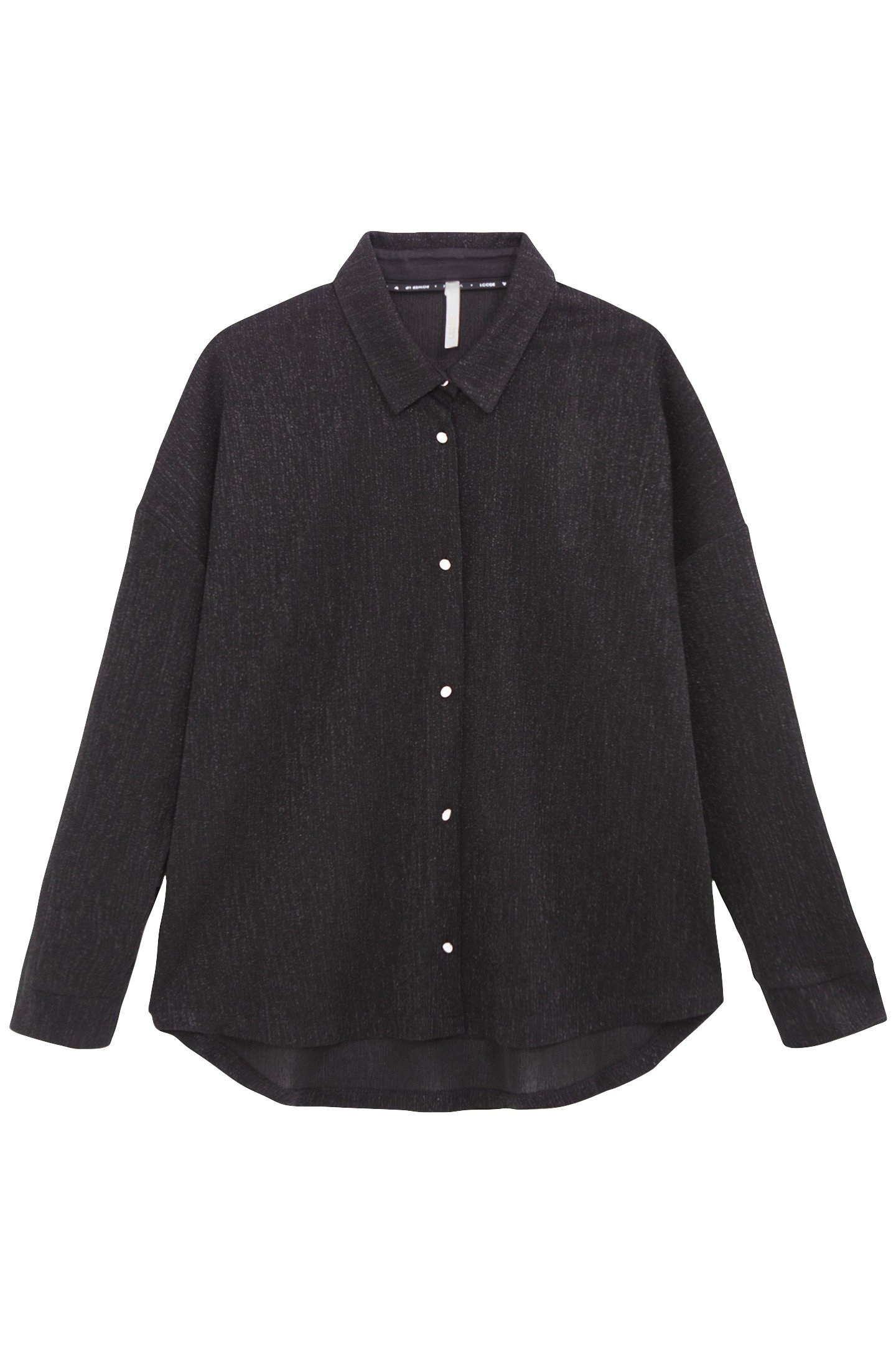 BLACK GLITTERY KNIT SHIRT 3