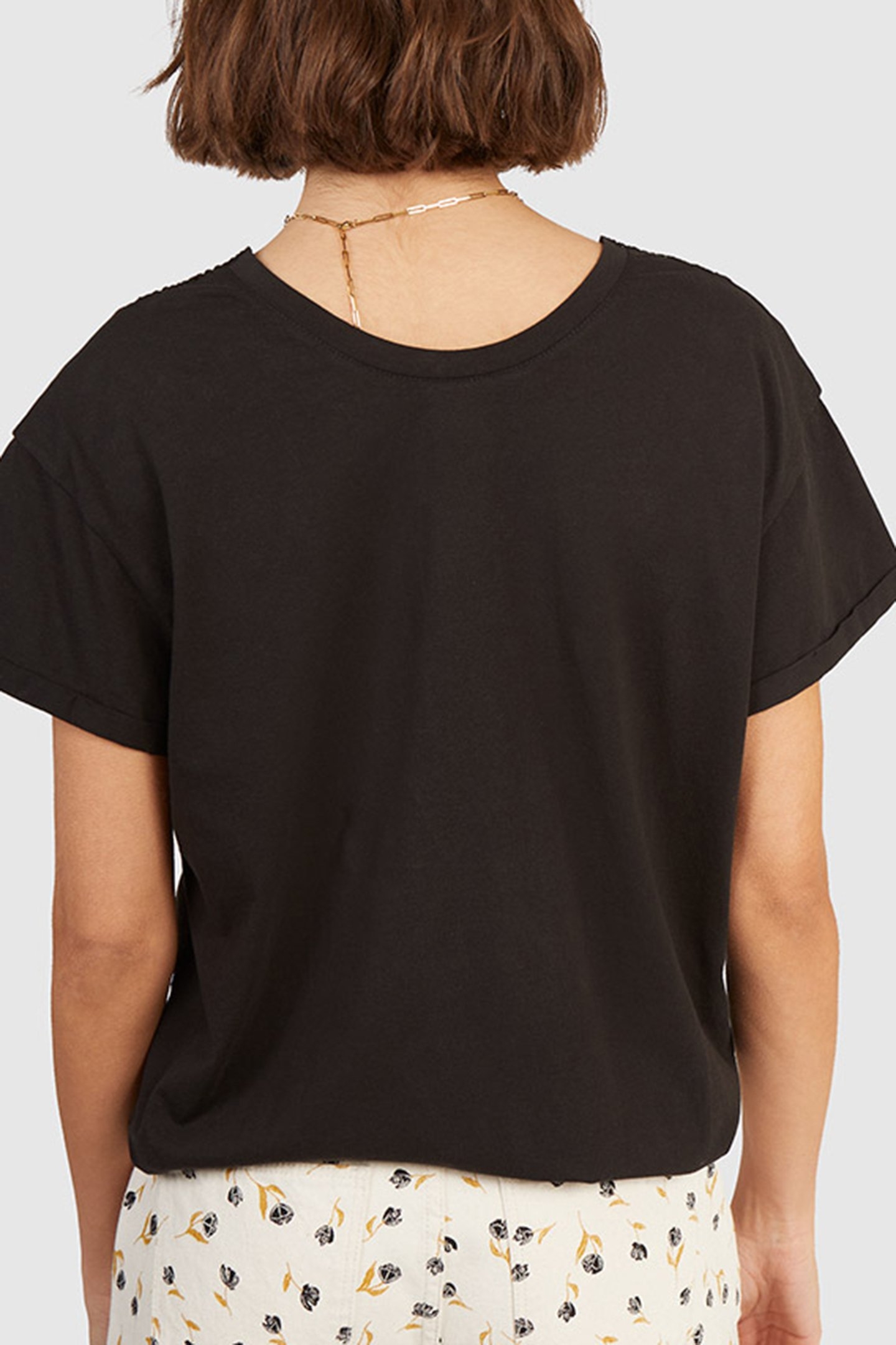 BLACK REVERSIBLE T-SHIRT WITH LACE BACK 2