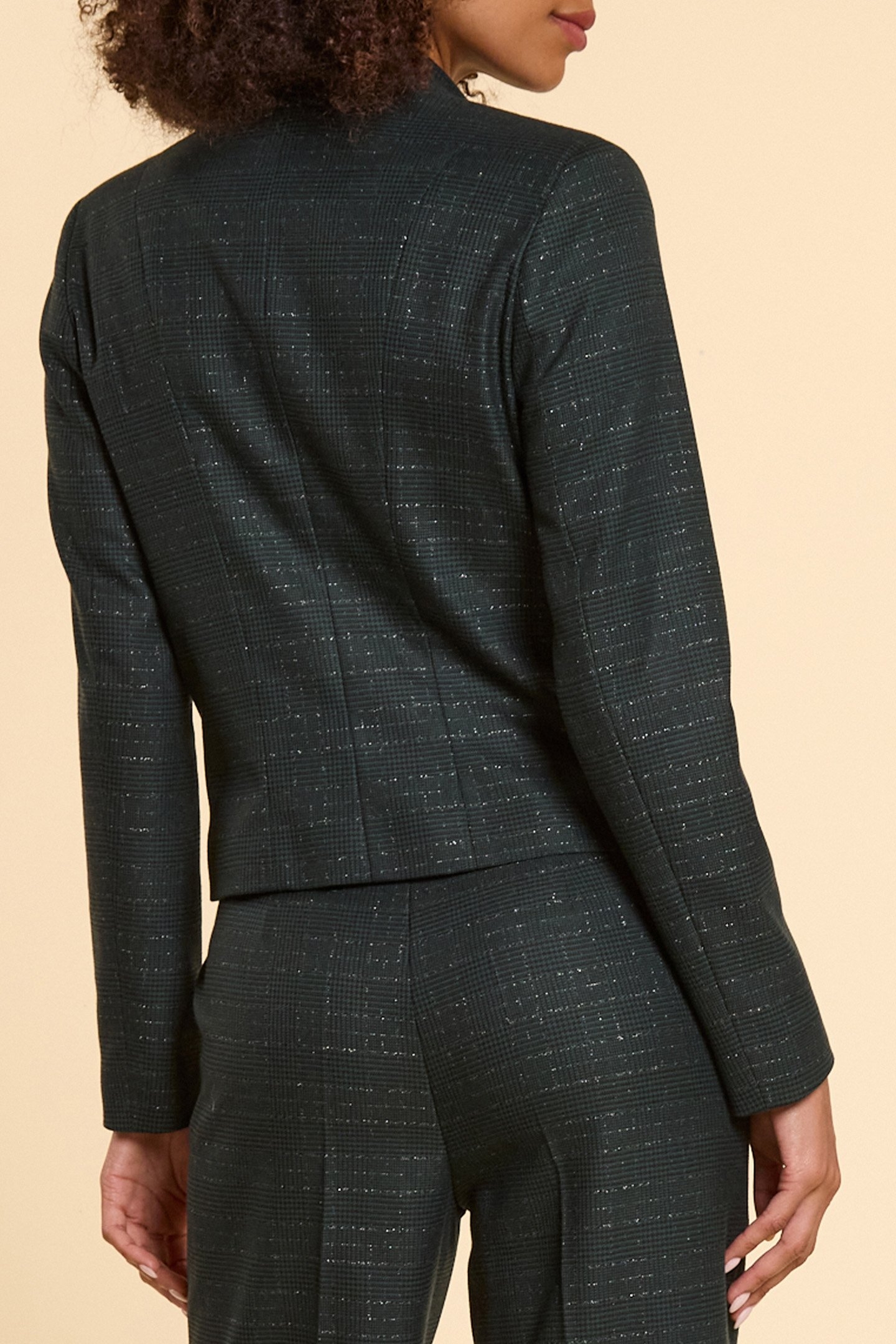 MIDNIGHT GREEN CHECK SUIT JACKET 2