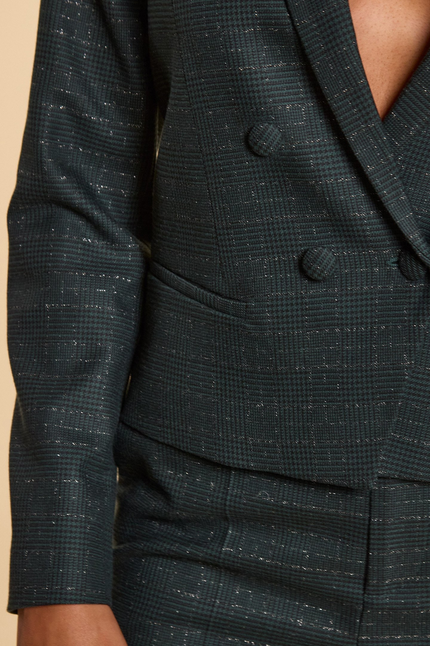 MIDNIGHT GREEN CHECK SUIT JACKET 6