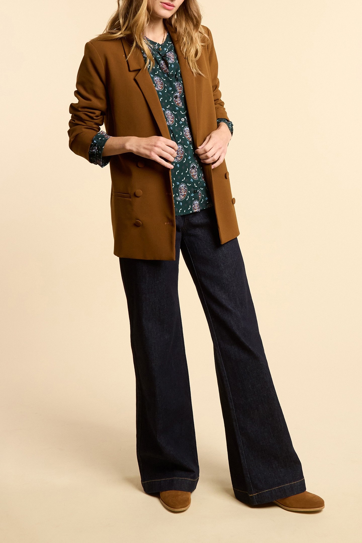 MIDNIGHT GREEN PAISLEY BLOUSE 4