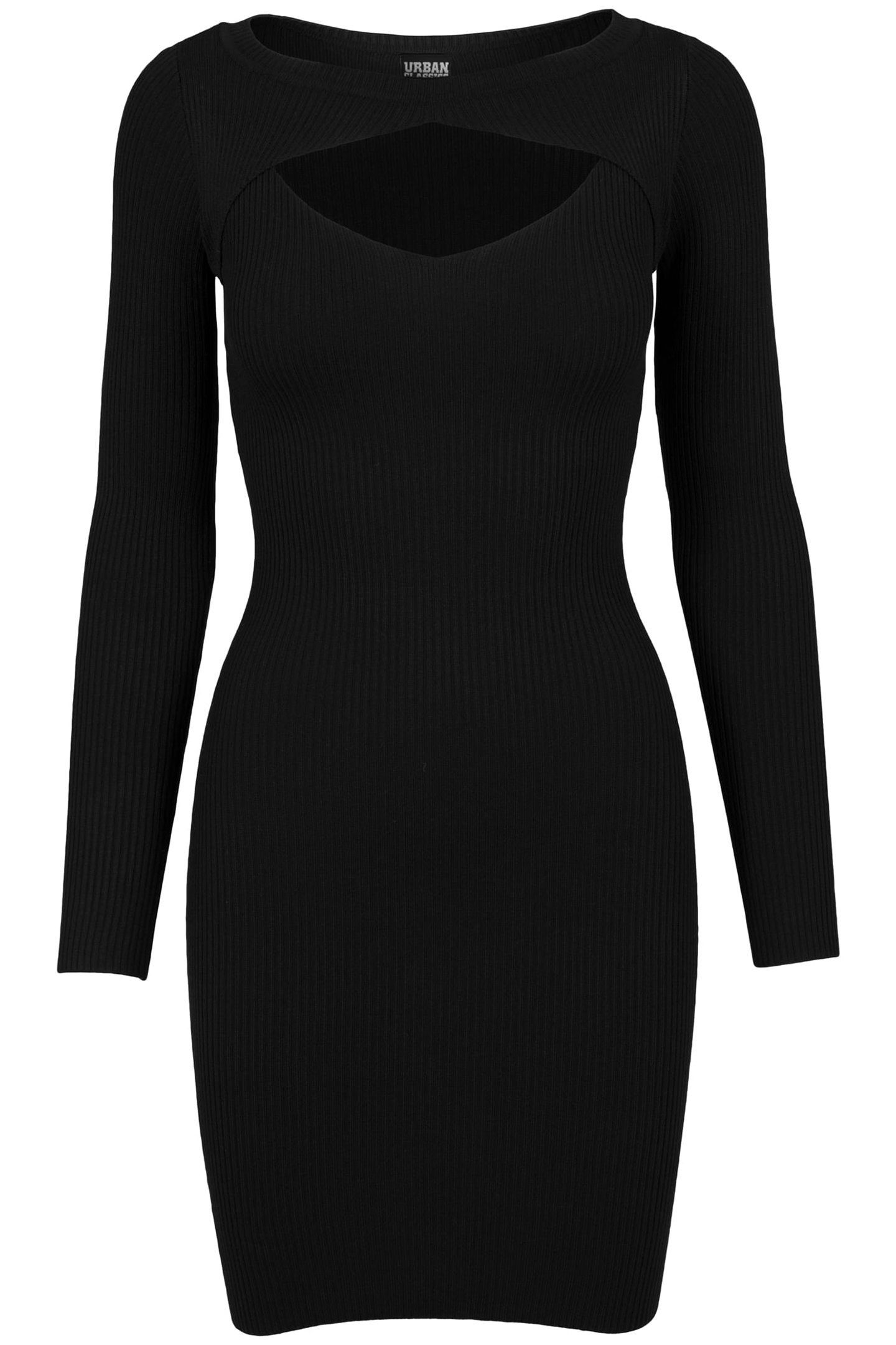 LADIES CUT OUT DRESS BLACK 1