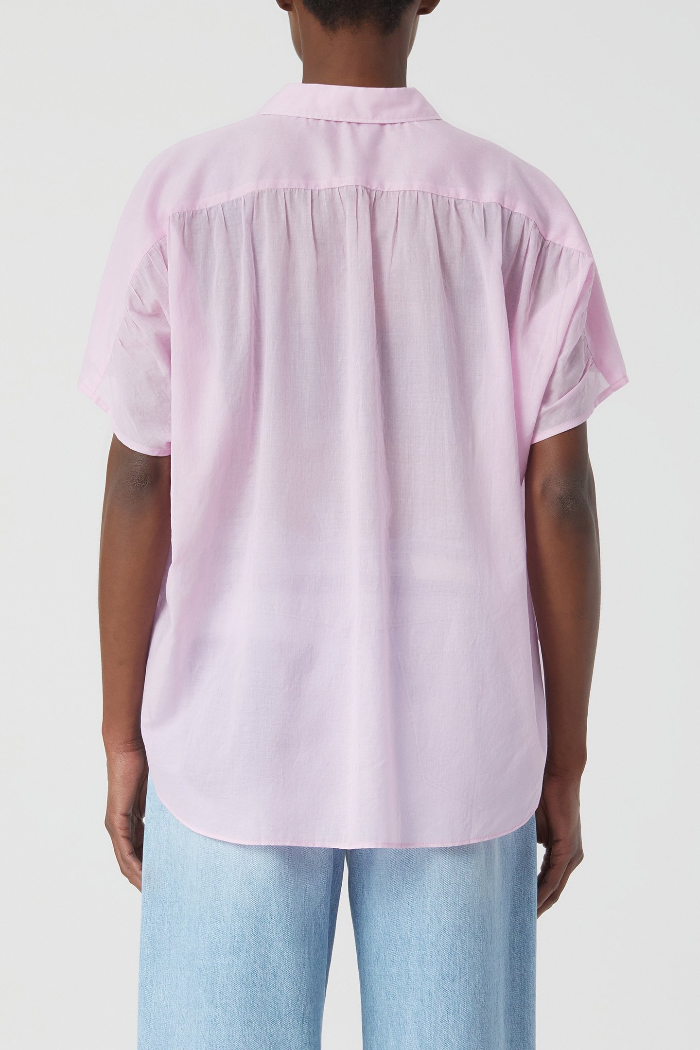 GATHERED SHIRT SHIRTS & BLOUSES DAHLIA PINK 2