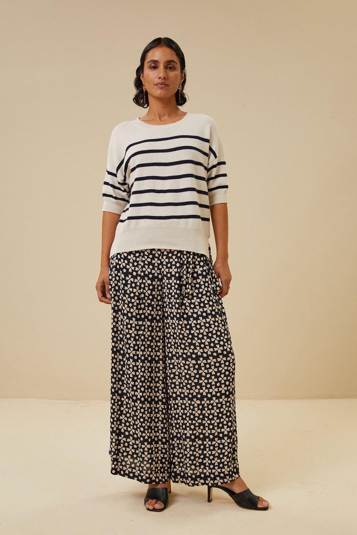 HOLLY STRIPE PULLOVER MIDNIGHT 1