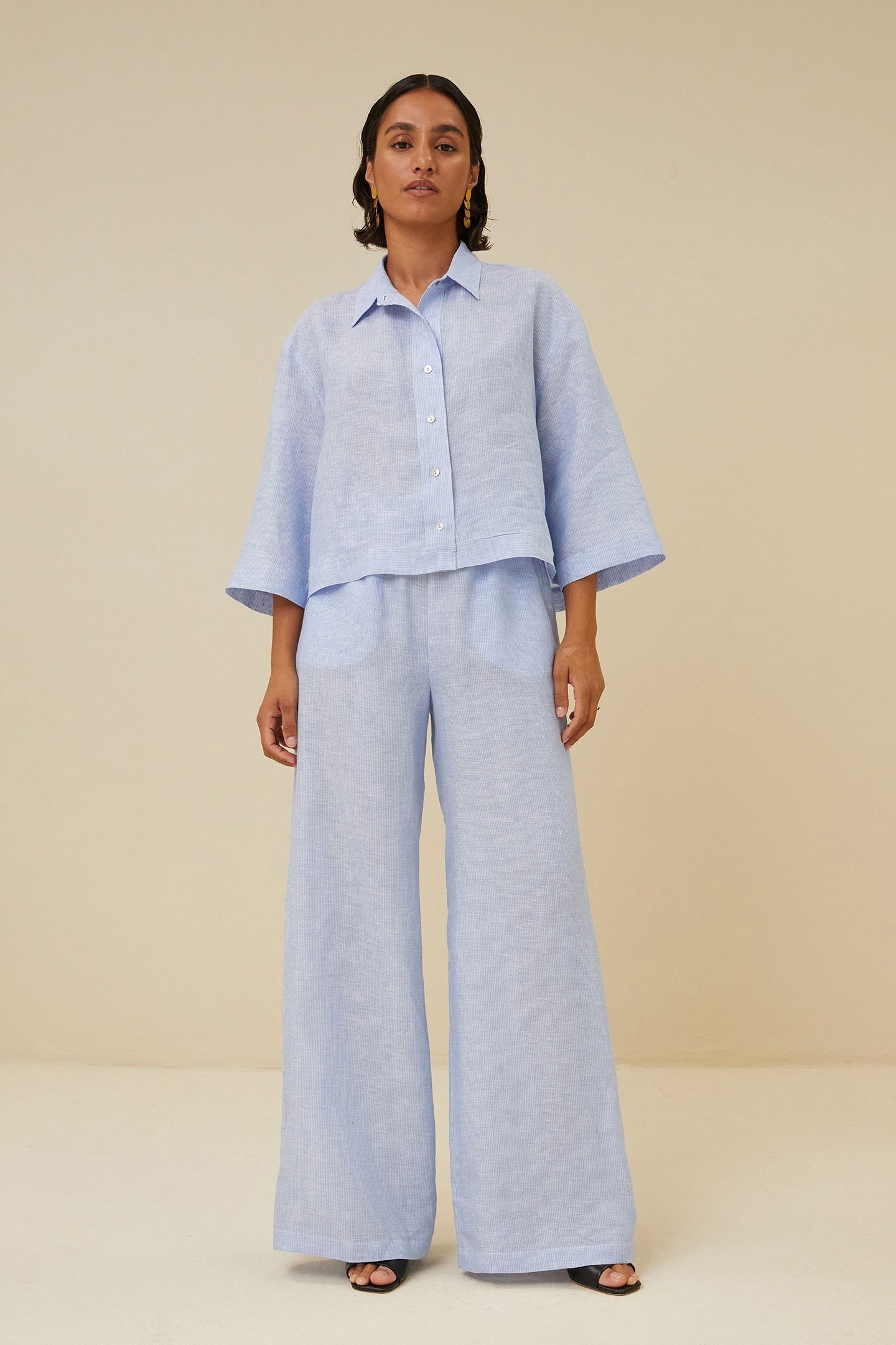 RANDY PINSTRIPE PANT SKY BLUE 1