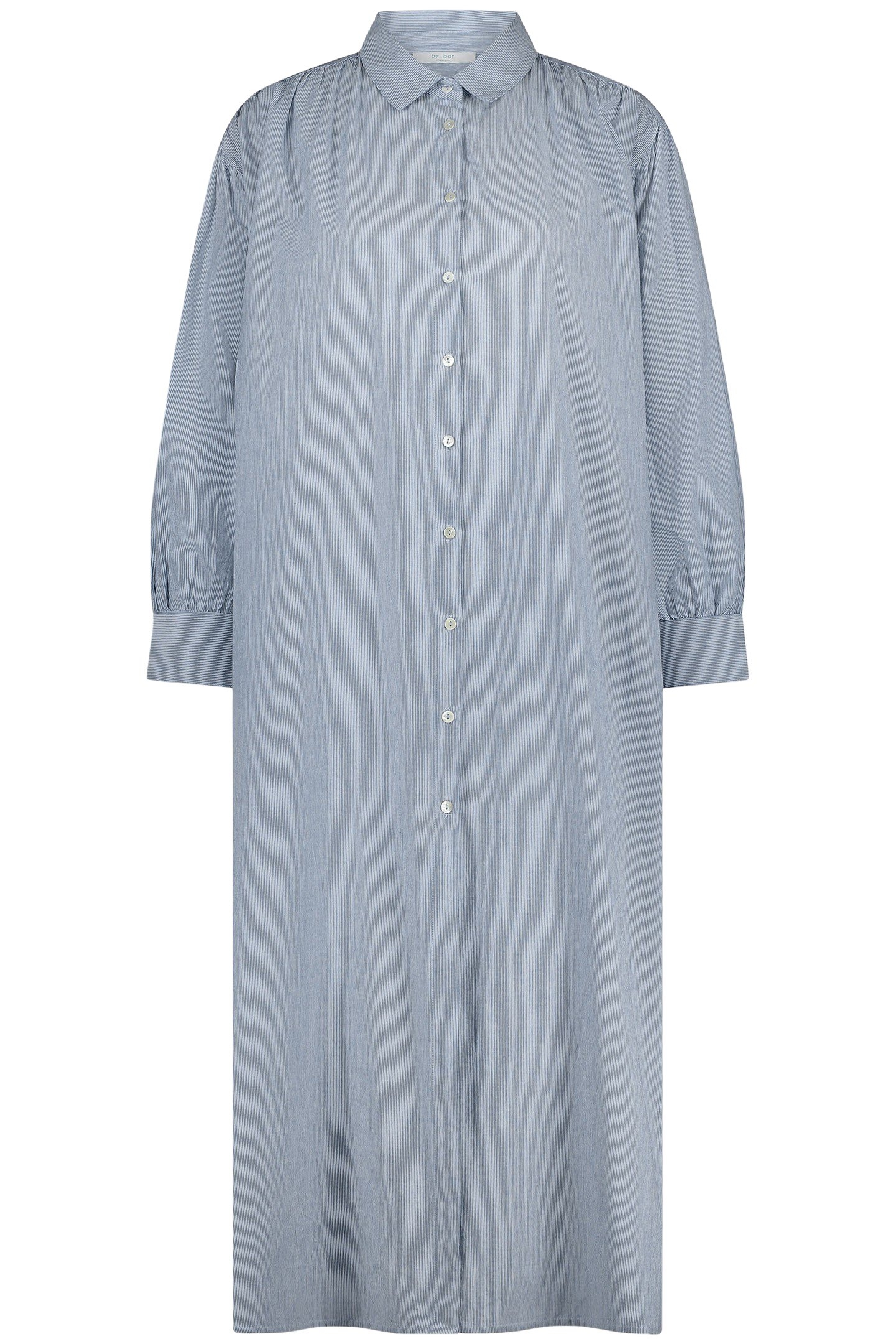 PIN STRIPE SHIRT DRESS INDI GREY 3