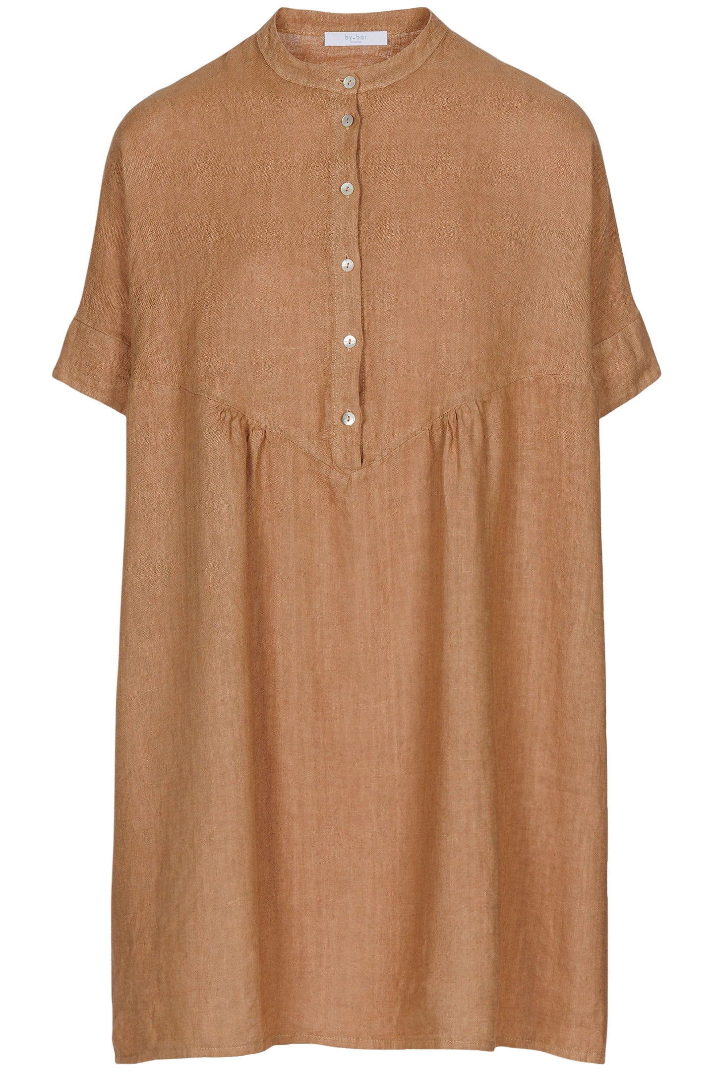 TAIS LINEN DRESS CARAMELLO 4