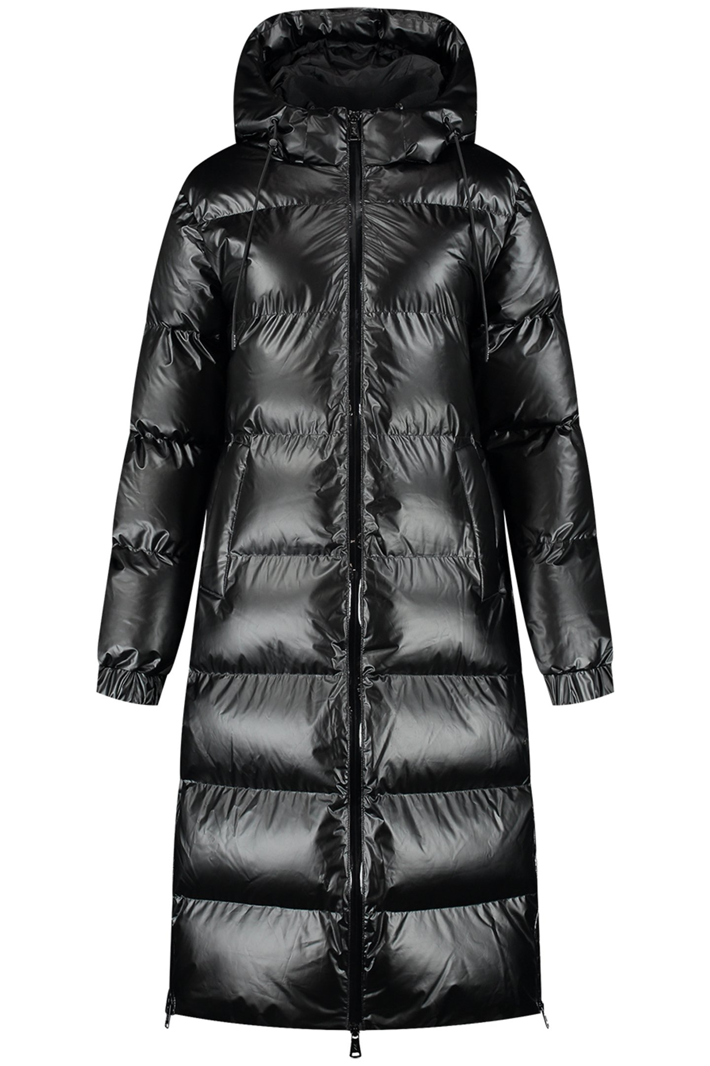 ELISTA LONG PUFFER COAT BLACK 2