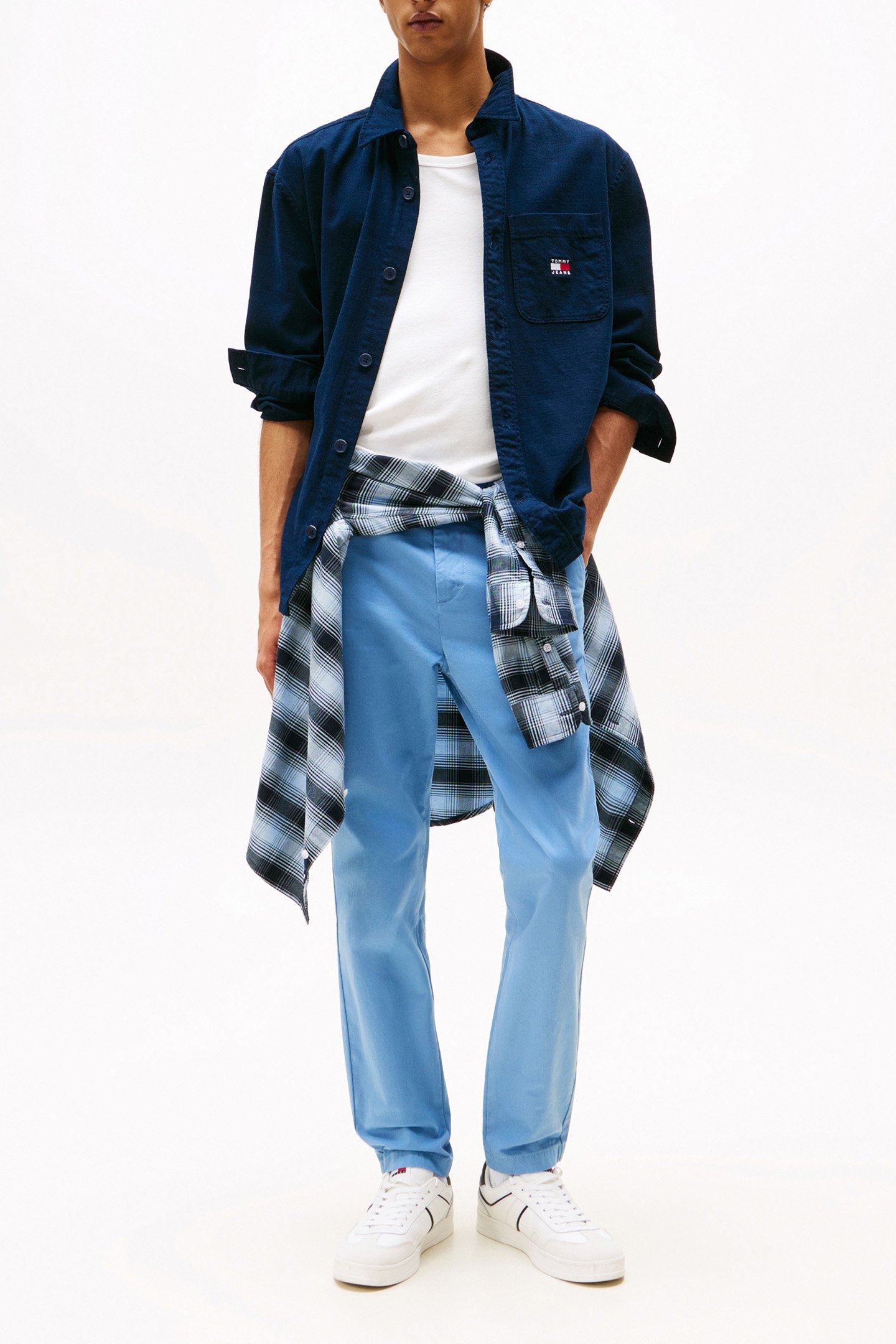 TJM AUSTIN SLIM FIT CHINOS BLUE 4