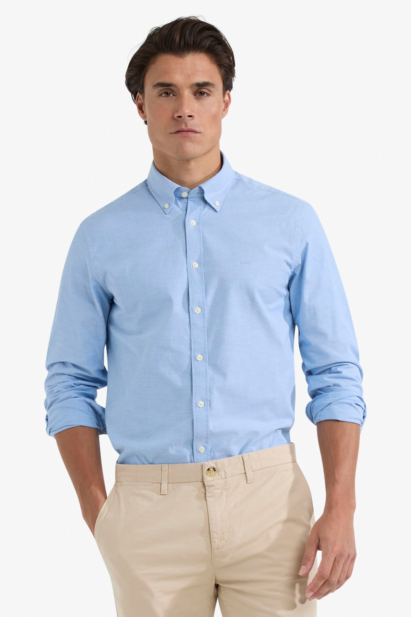 STRETCH OXFORD SHIRT LIGHT BLUE 1