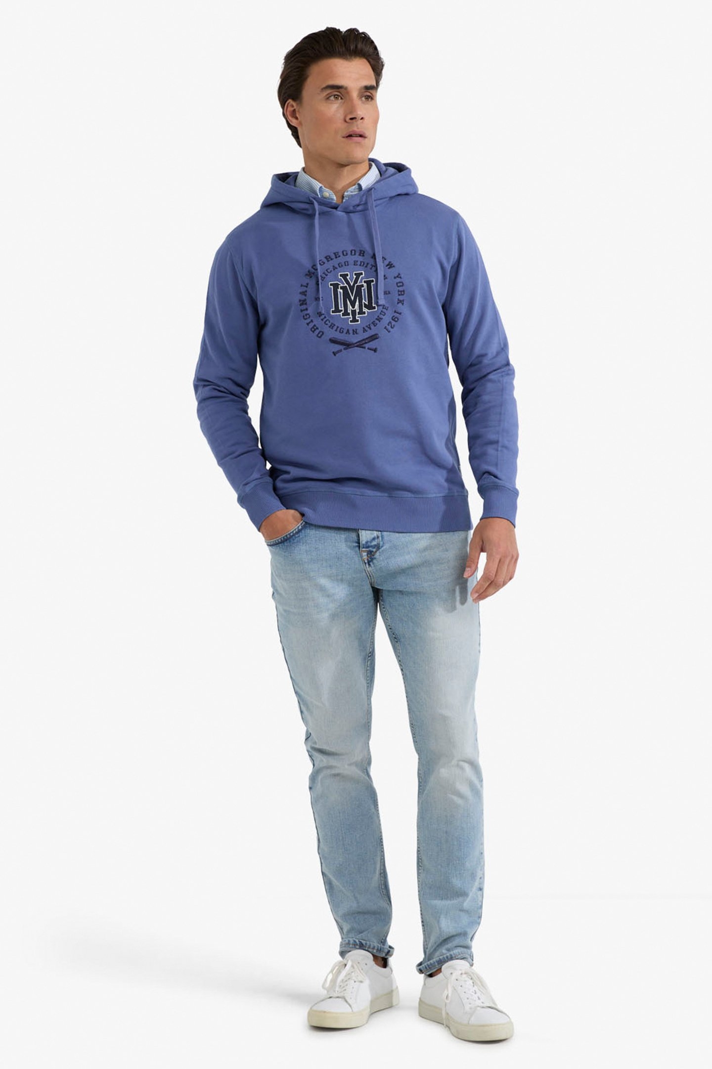 GRAPHIC HOODY NY VINTAGE BLUE 2