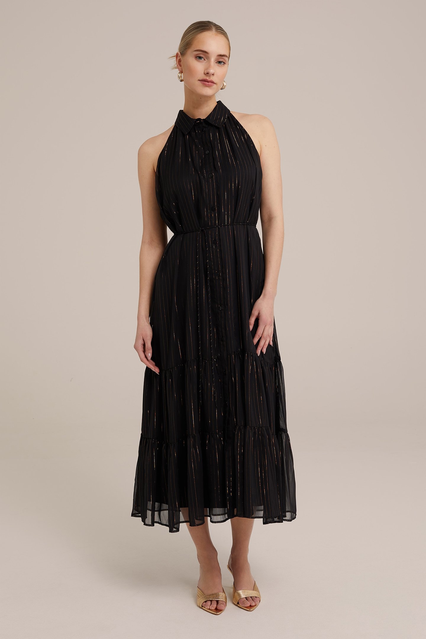 DRESS MID LENGTH BLACK 1