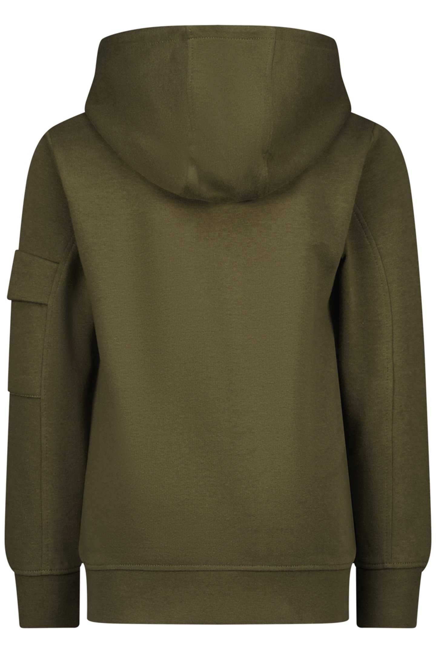 BOY'S NECKET HOODY ARMY GREEN 2
