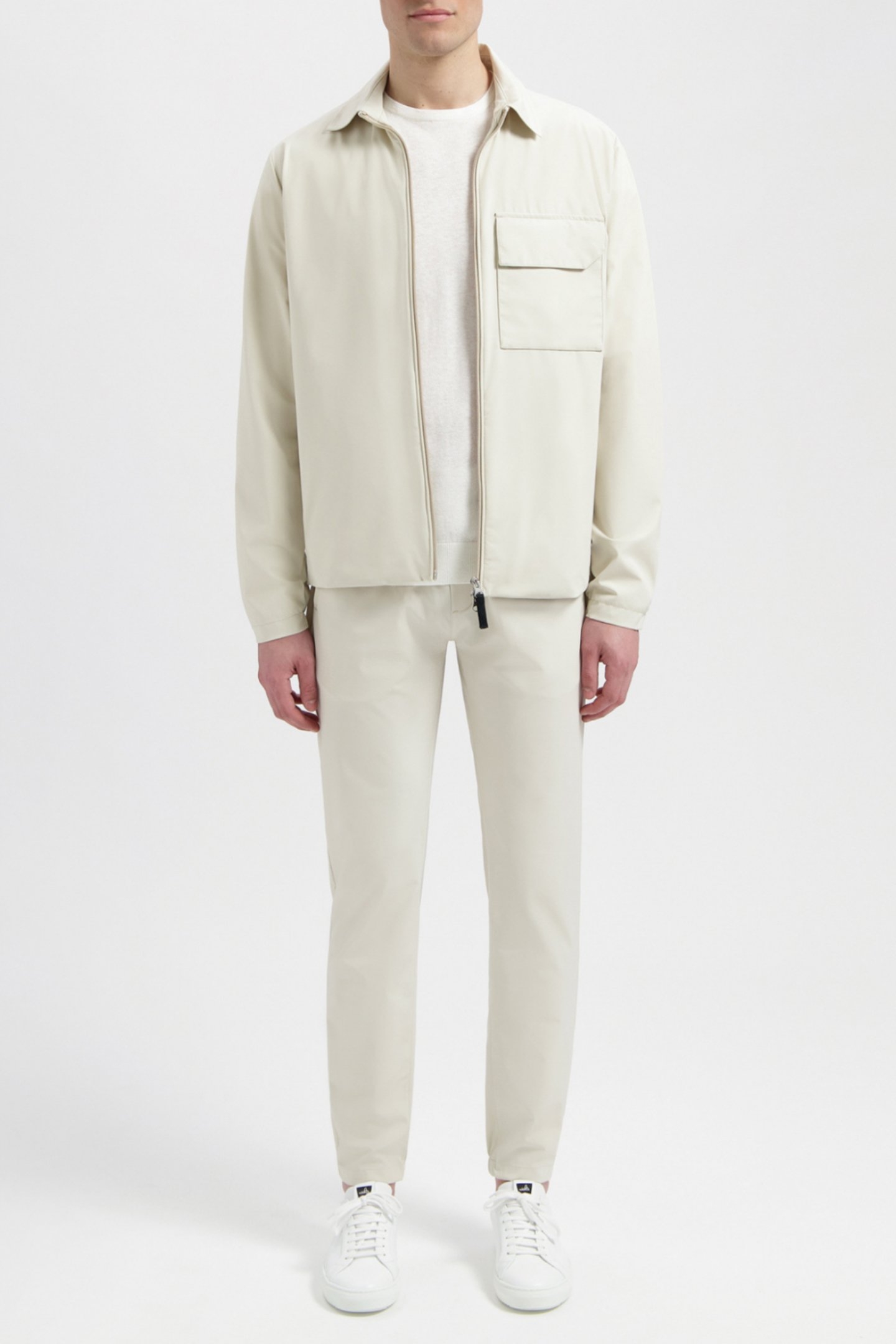 MARSH | TECH STRETCH SHIRT JACKET WHITE SAND 1